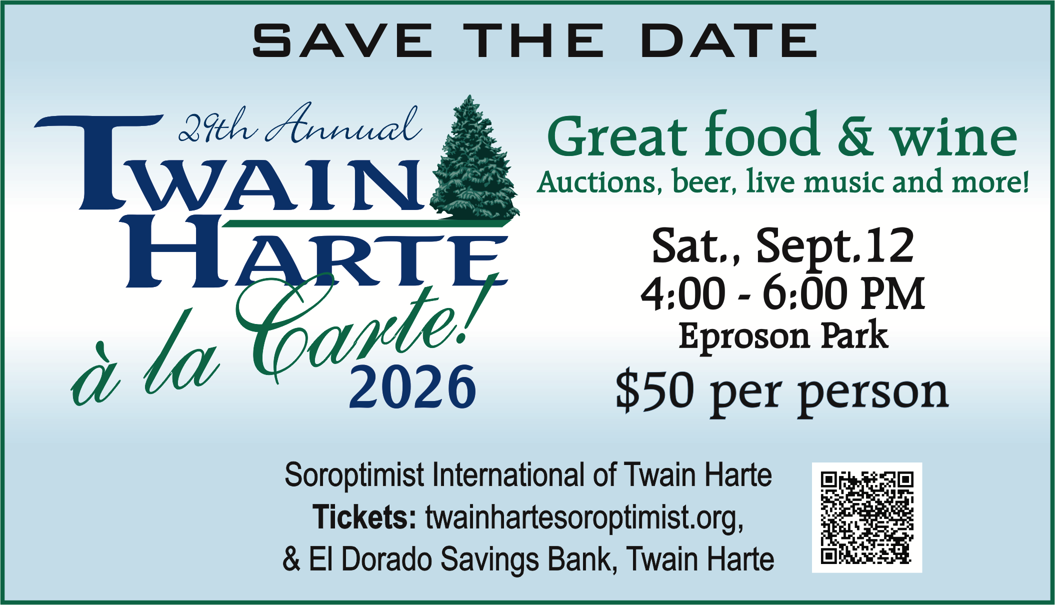 29th Annual Twain Harte à la Carte