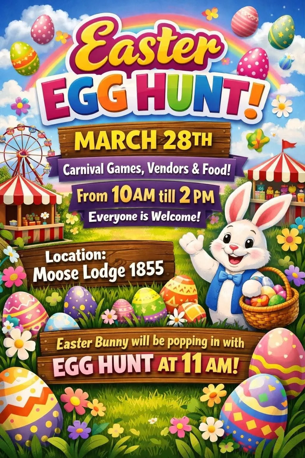 Moose Lodge Egg Hunt/Vendor Market