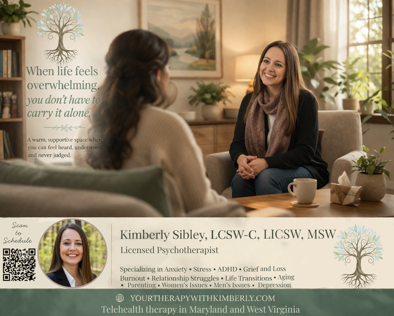 Kimberly Sibley; MD Therapist; WV Therapist; Best Therapist in MD; Best Therapist in WV; Couples therapist in MD; Couples therapist in WV; Therapy in MD; Therapy in WV; Grief therapist in MD; Grief therapist in WV; ADHD therapist in MD