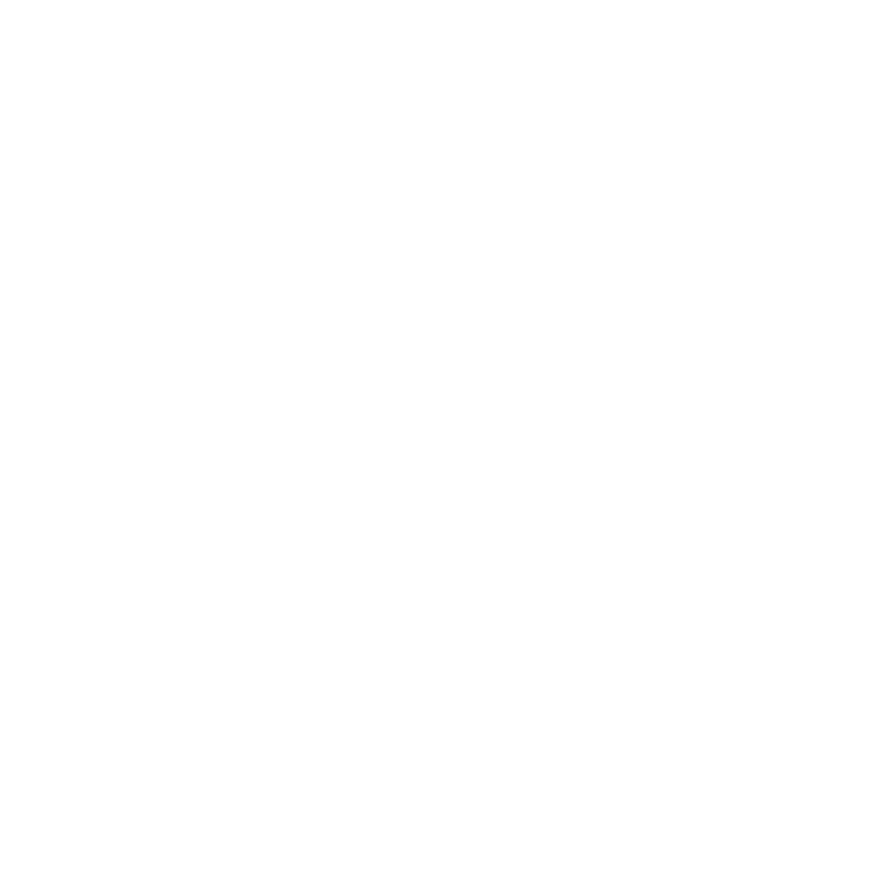 Black and white illustration of a reclining deer with large antlers, wearing a wreath of leaves around its neck.