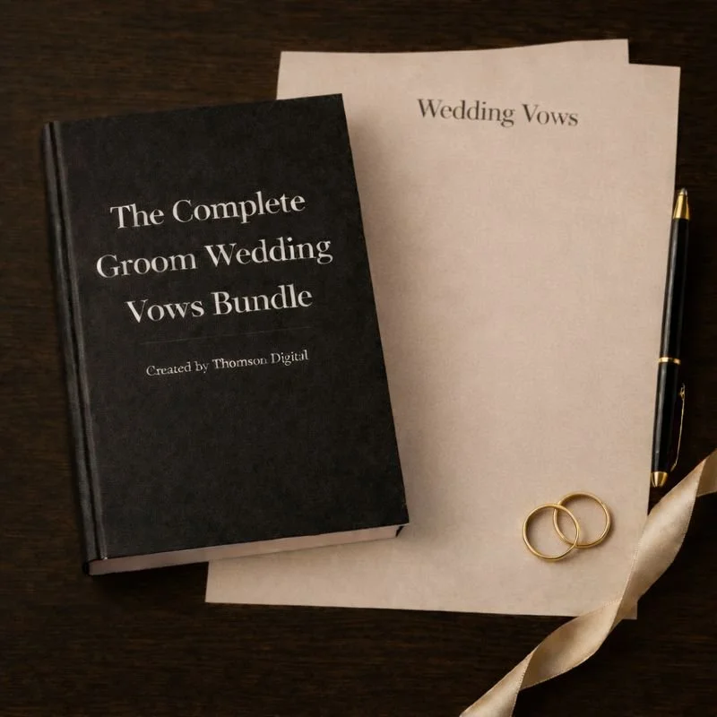 The Complete Groom Wedding Vows Bundle (10 Templates)