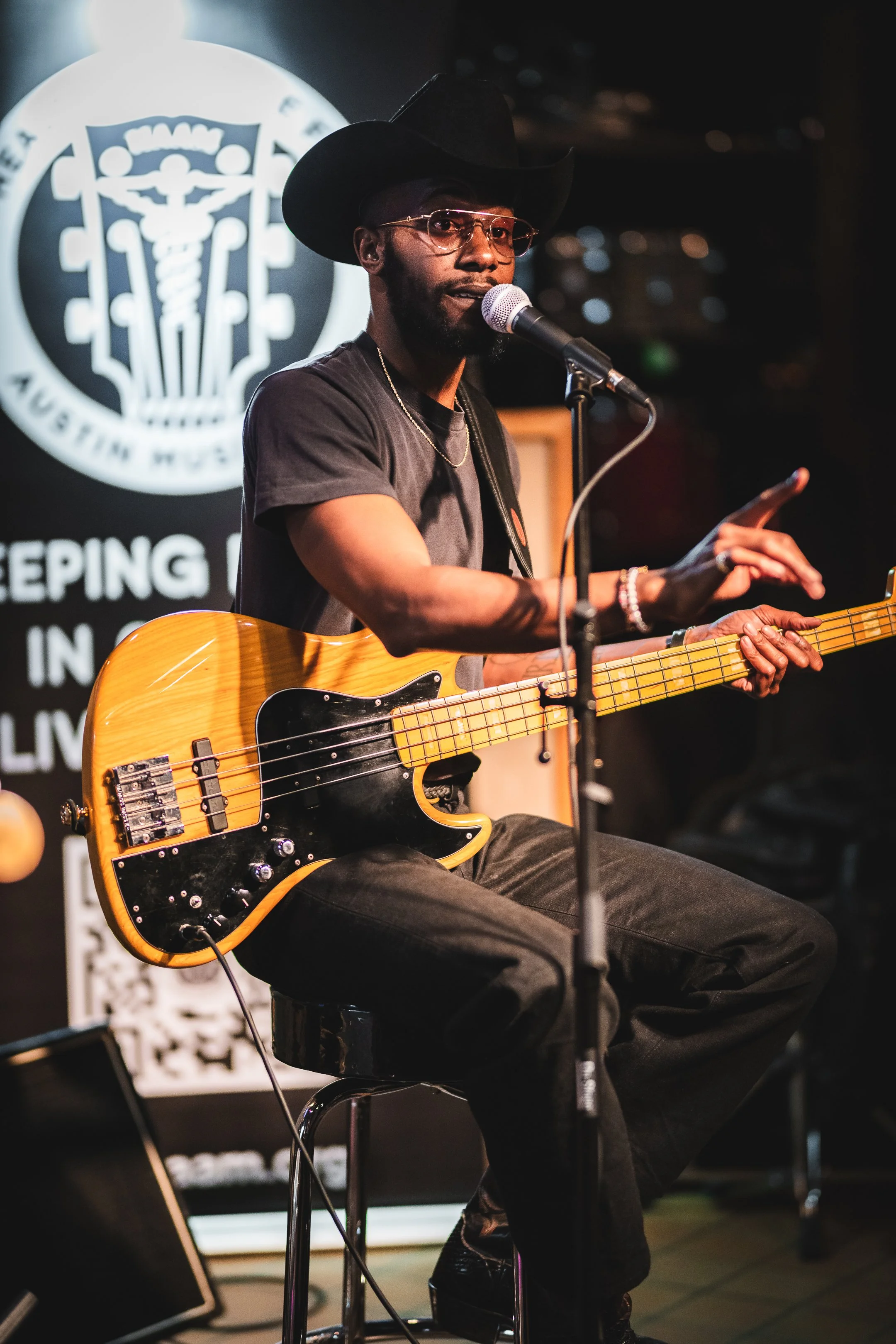 Gary Clark, Jr. performing to benefit HAAM.
