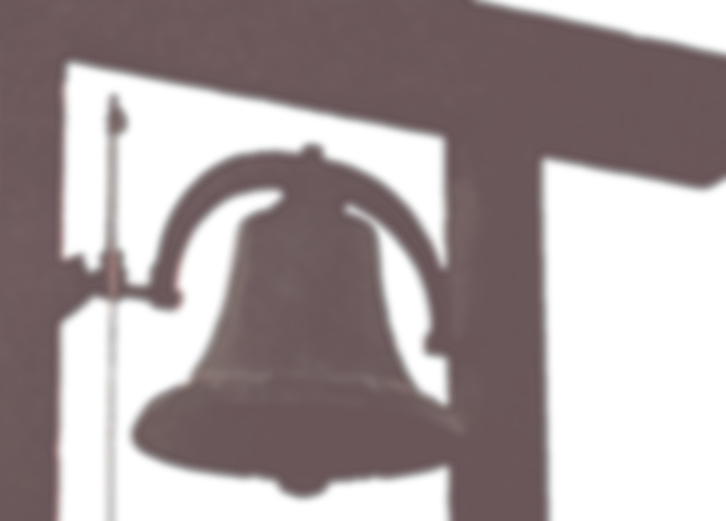 Rusty bell at St. Christopher's Episcopal Church in Lubbock, Texas