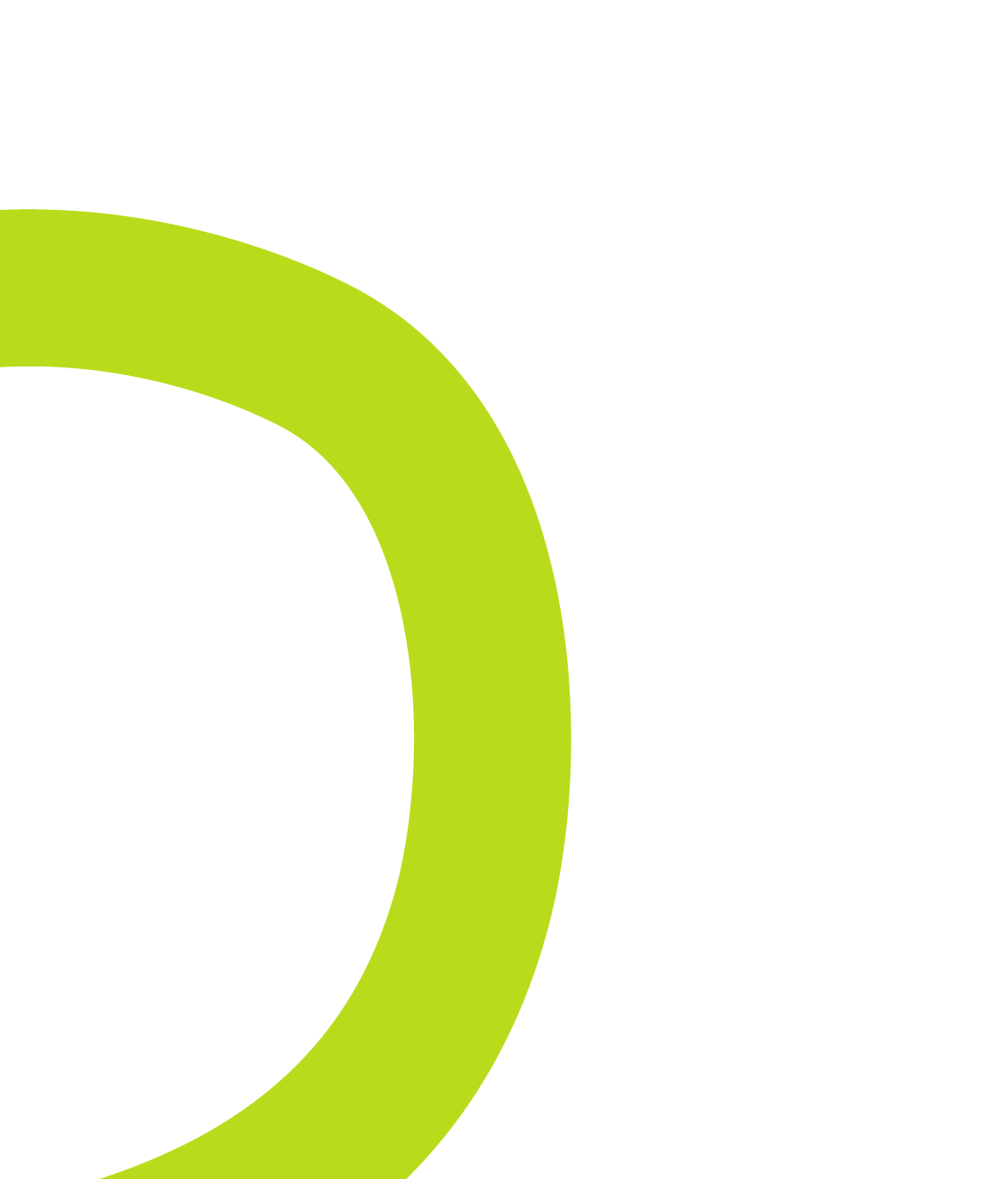 Close-up of a green circular ring on a black background.