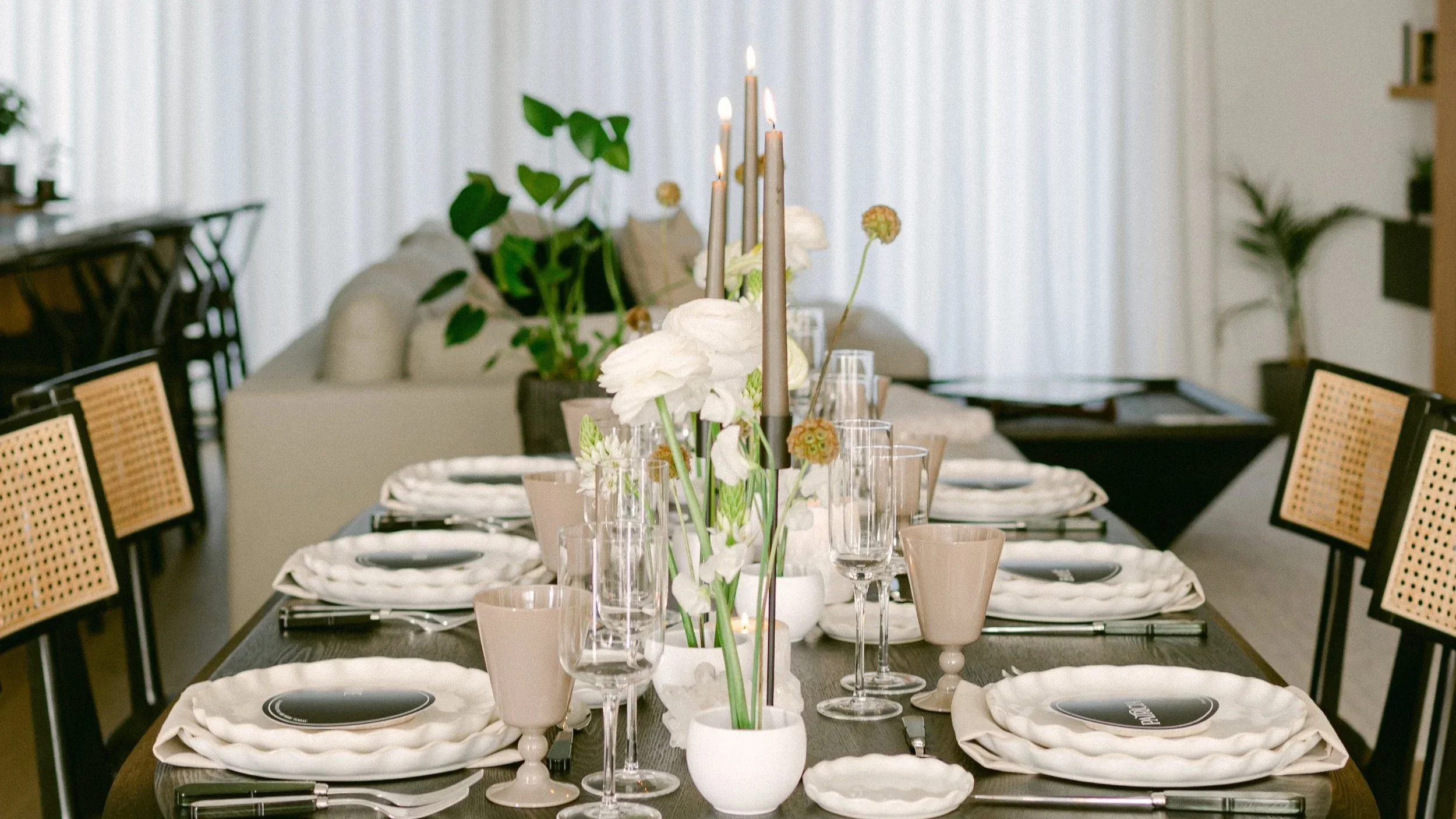 tabletop event design by event planner Baye Kler based in Toronto and available to clients worldwide