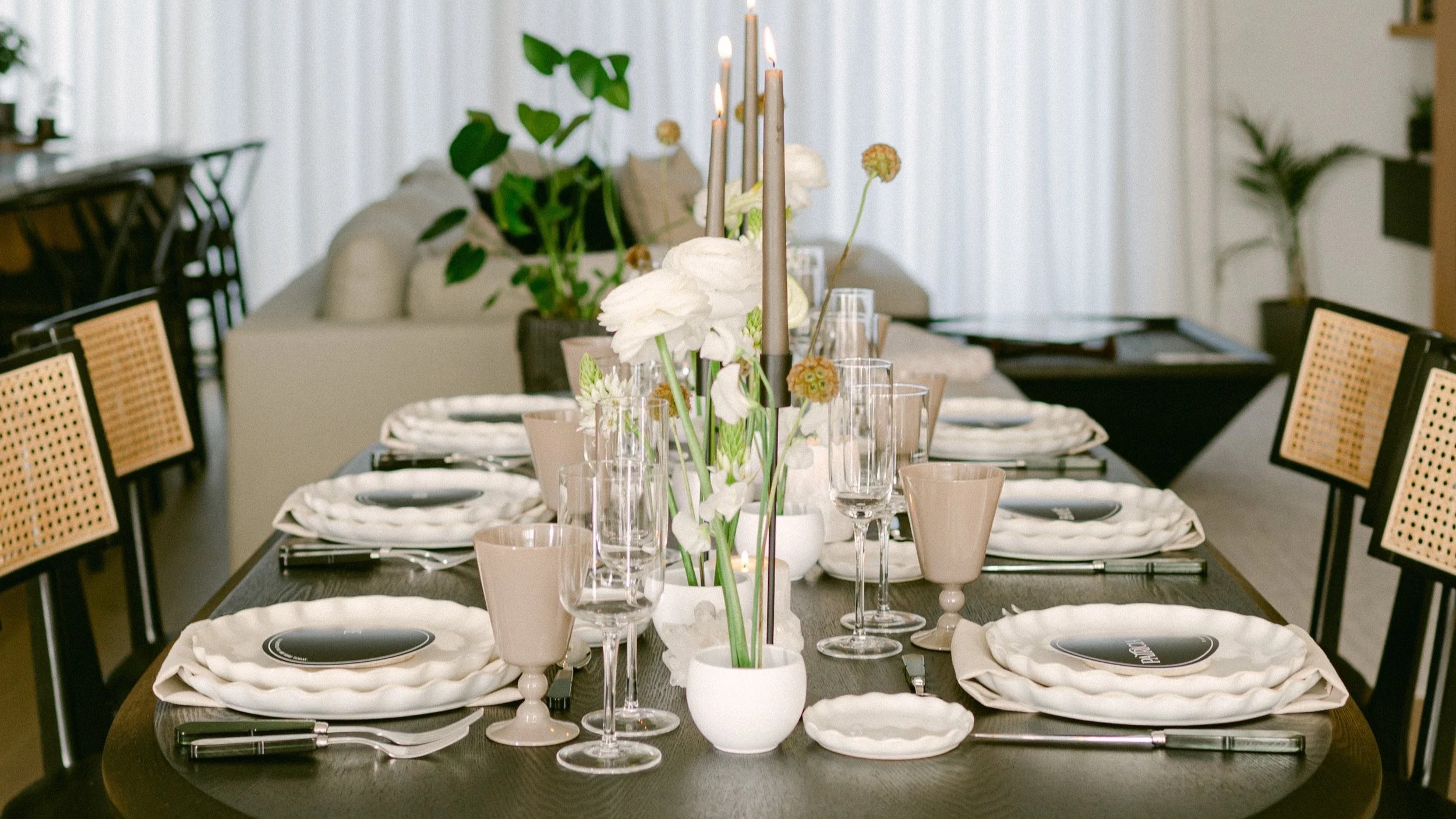 tabletop design by Baye Kler event designer, wedding design, corporate event design