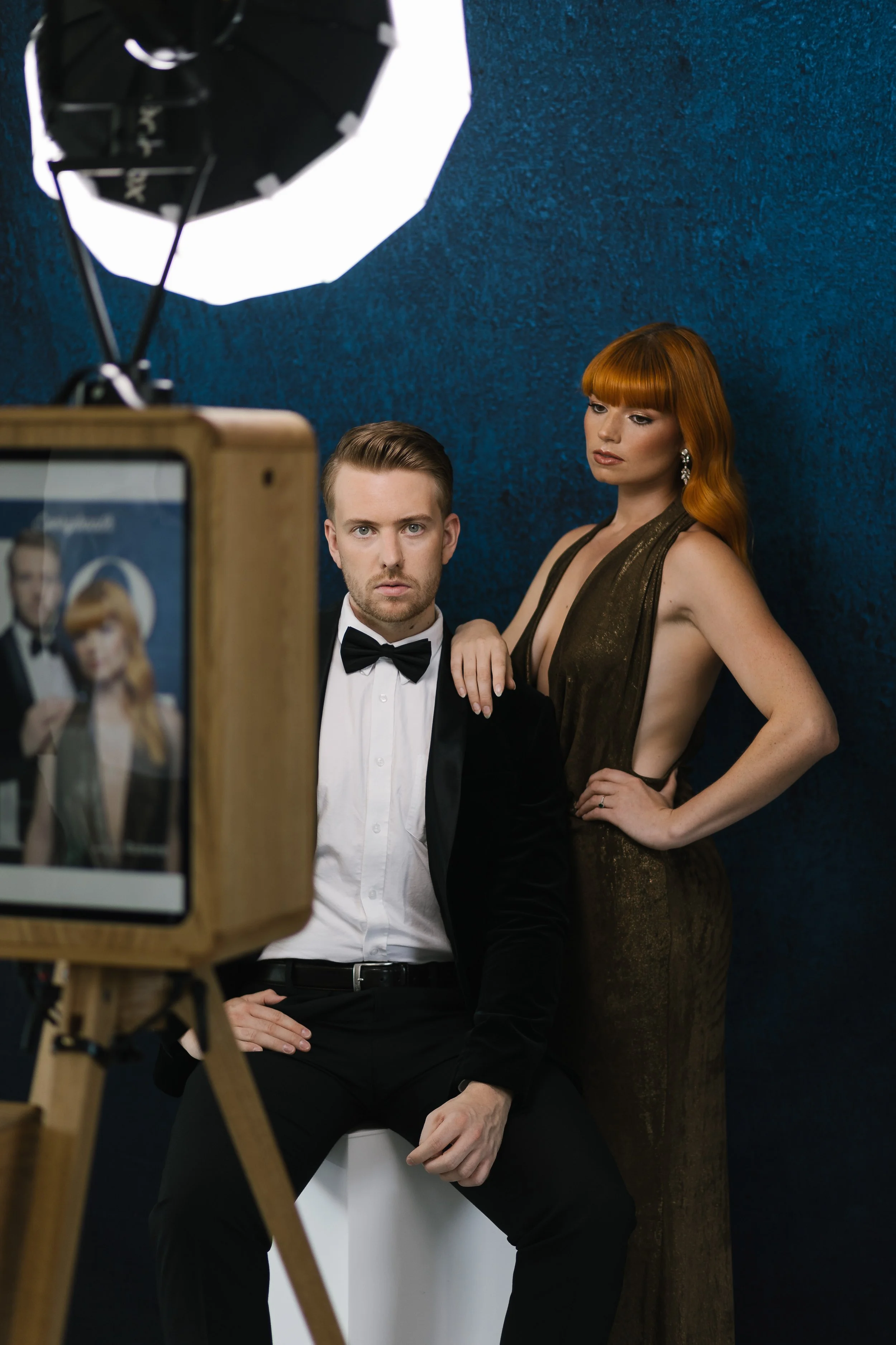 Studio styled portrait curate experiential onsite keepsake