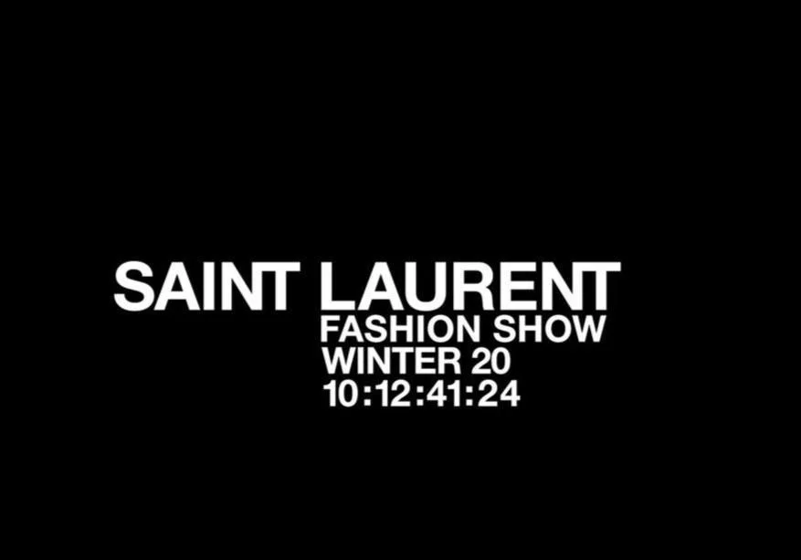 Défilé Saint Laurent de la Fashion Week