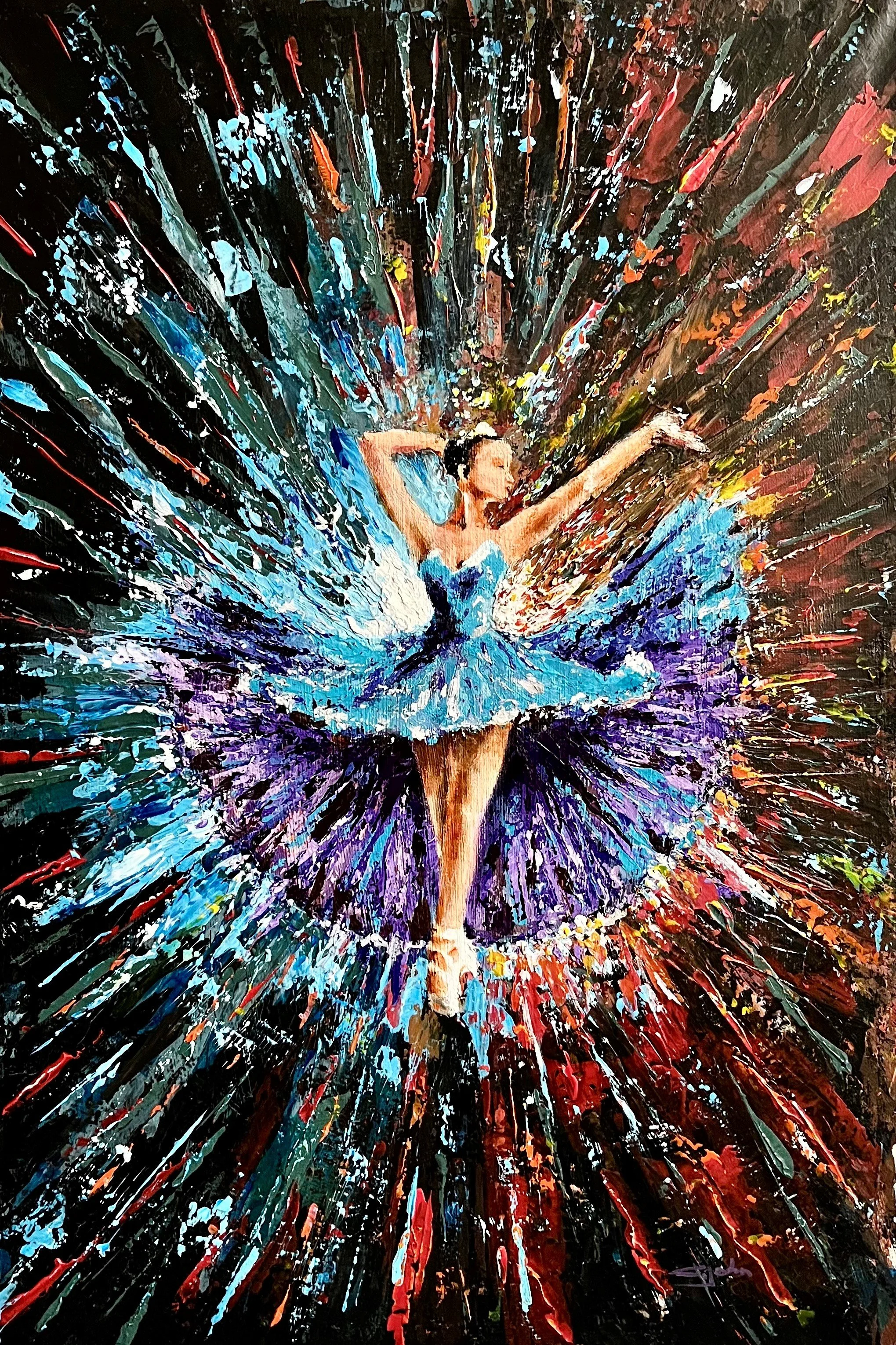Dancing in Blue (Print)