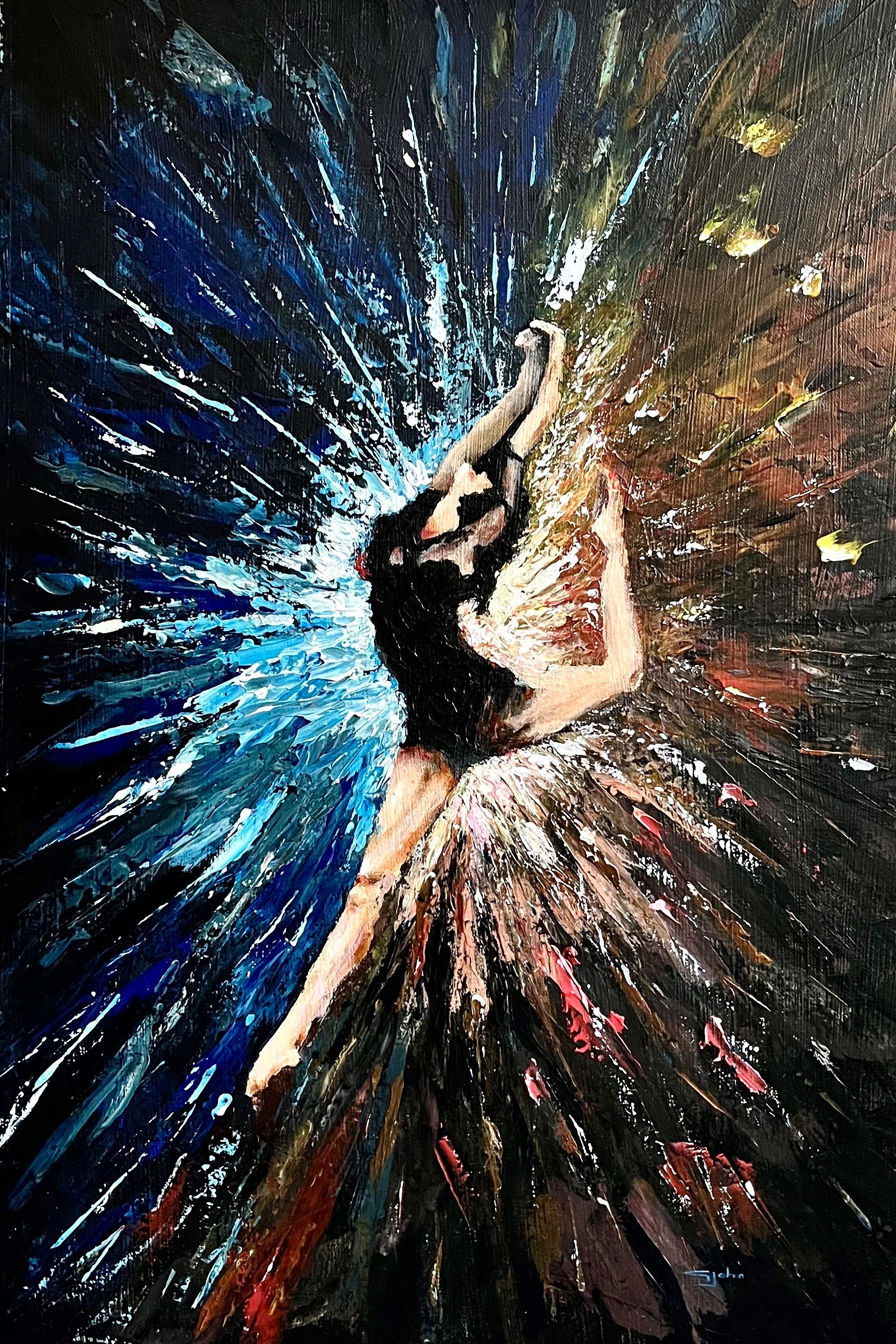 Dancing in Black (Print)