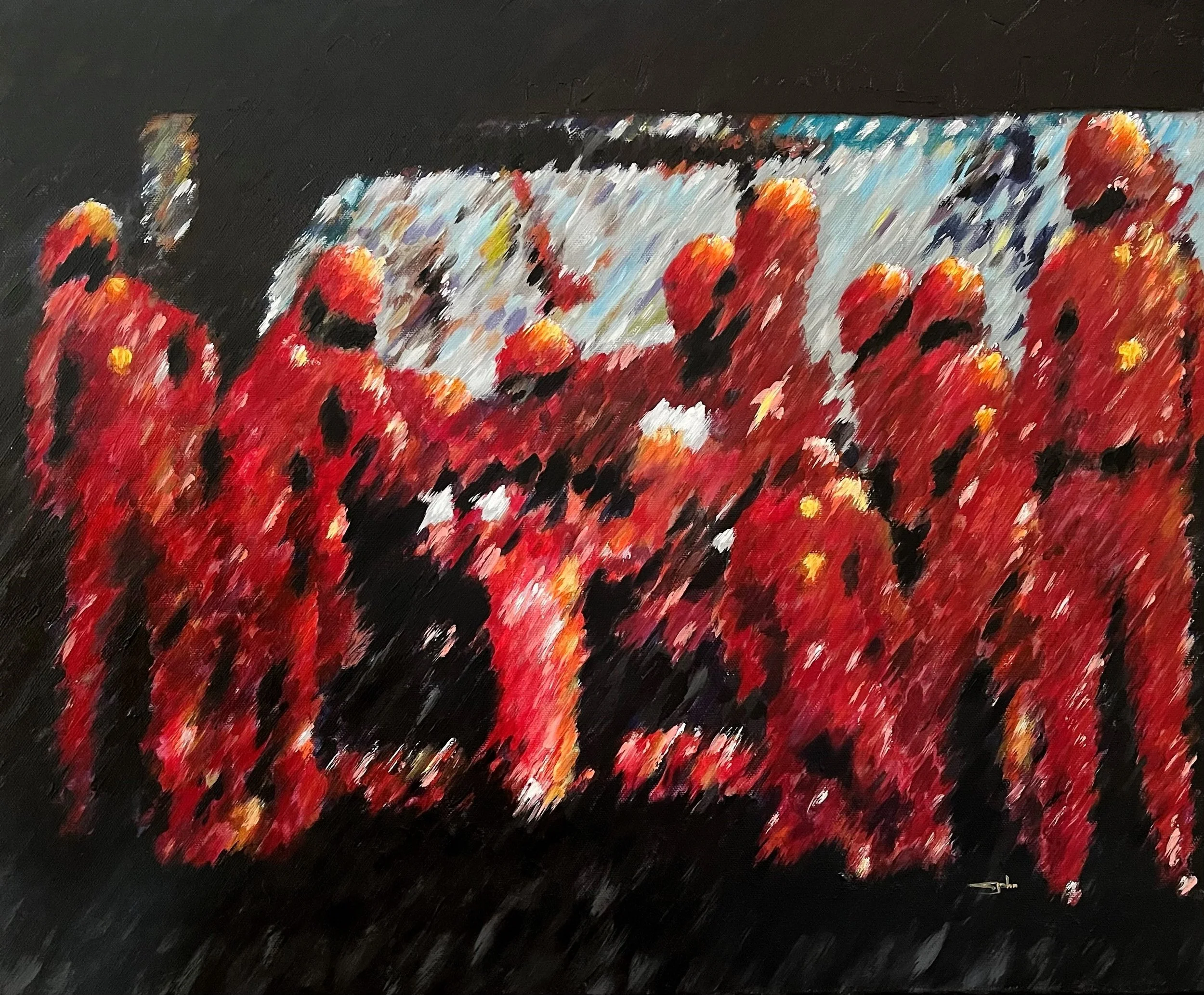 Two Seconds, One Goal (Red 2) (Print)