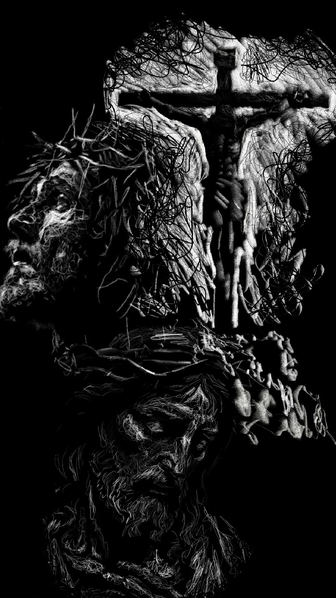 The Sacred Scribbles Phone Wallpaper