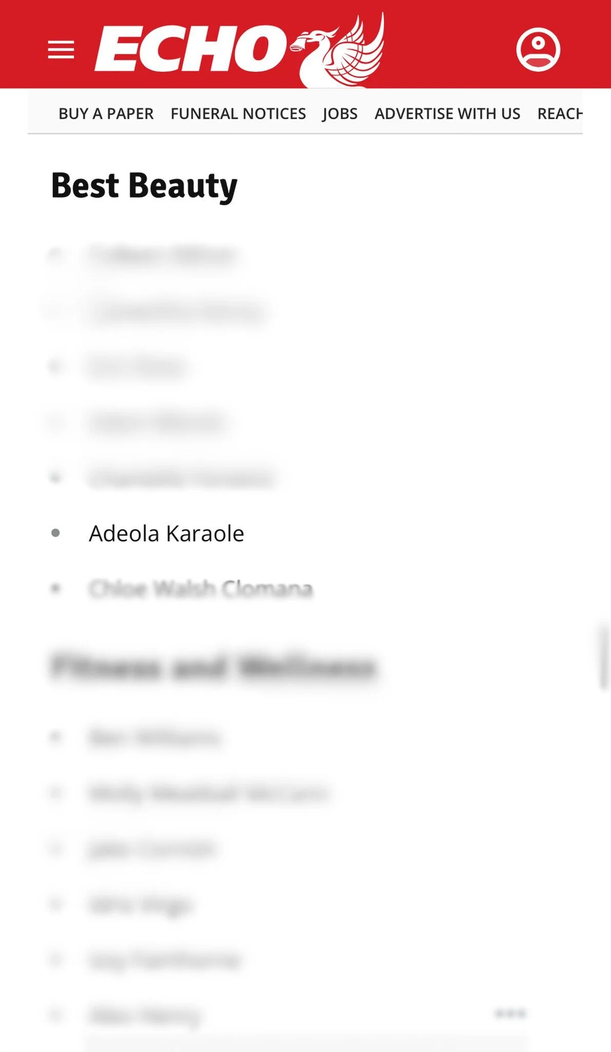  15/04/2025  - Adeola nominated for Best Beauty

Liverpool's first National Influencer Awards