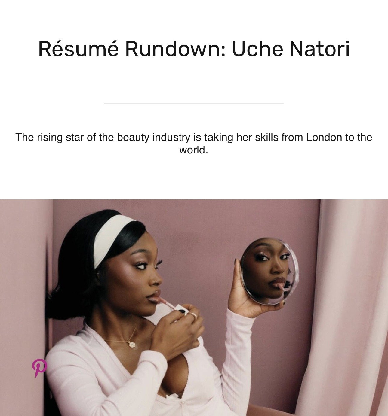 03/04/2025  - Uche on Essence

Résumé Rundown: Uche Natori