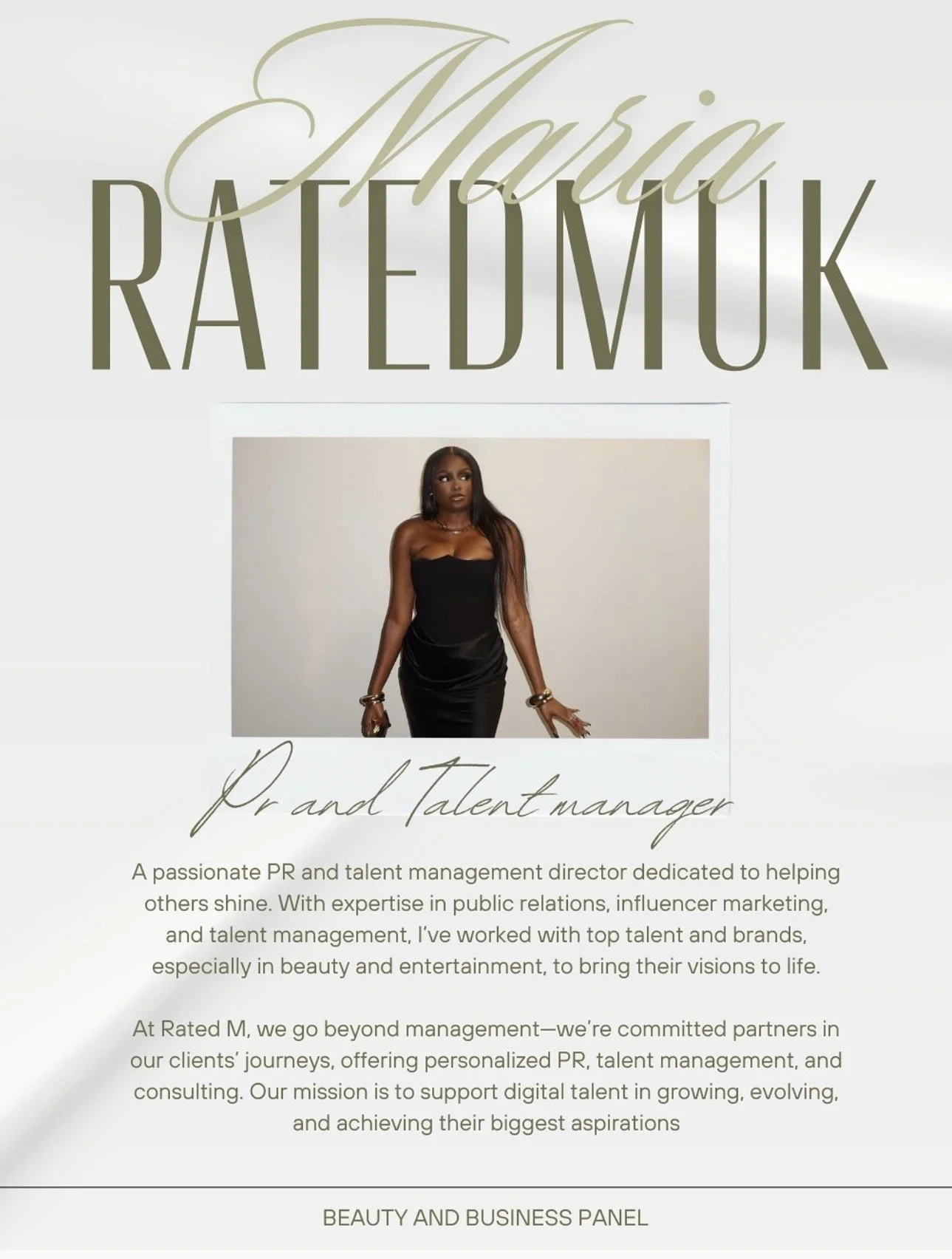  15/03/2025  - Maria on a Panel

Sisters in Beauty - International Women's Day Beauty and Business Panel