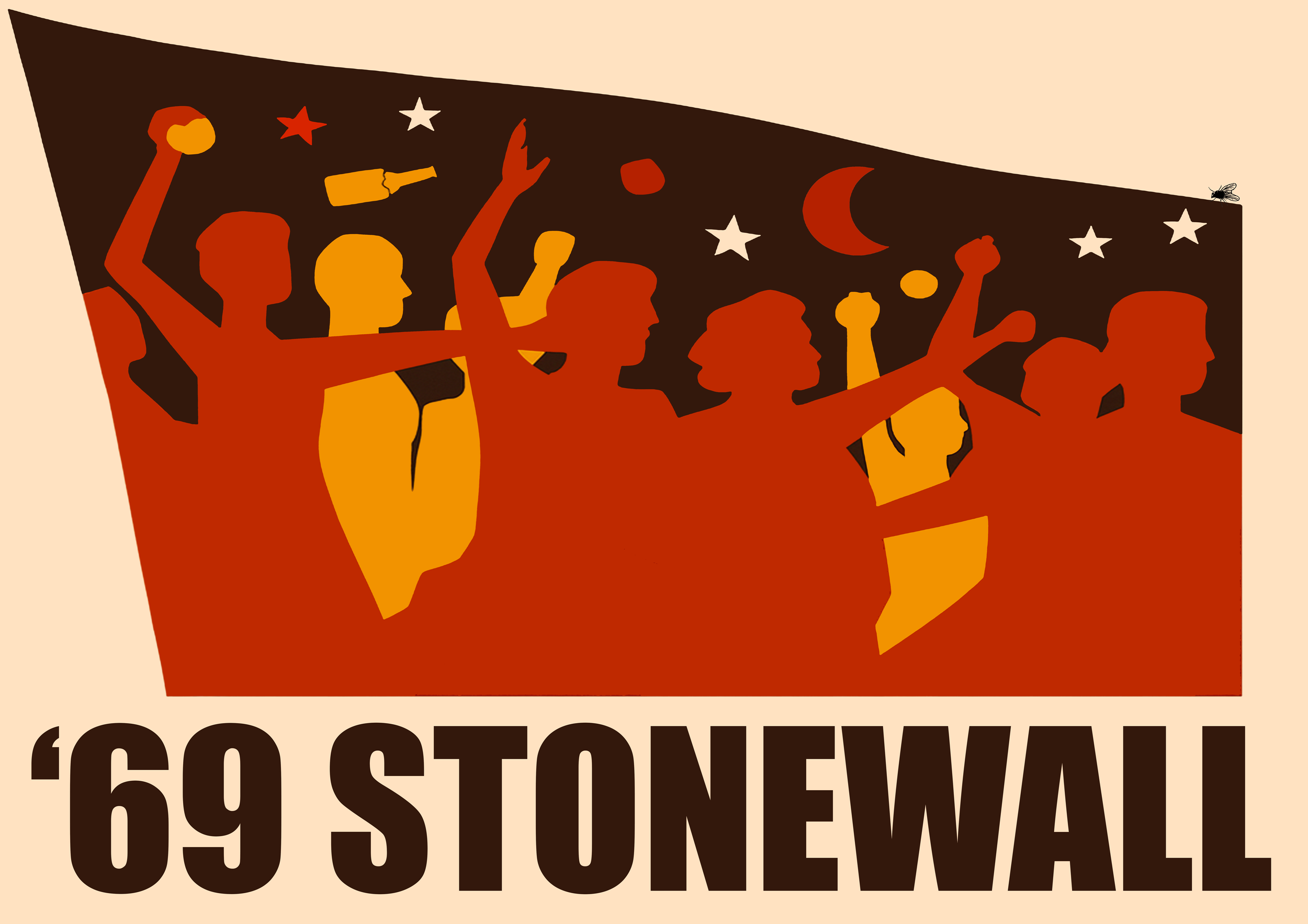 69' Stonewall LGBTQ protest poster artwork — premium matte giclée print by CAPSIZE