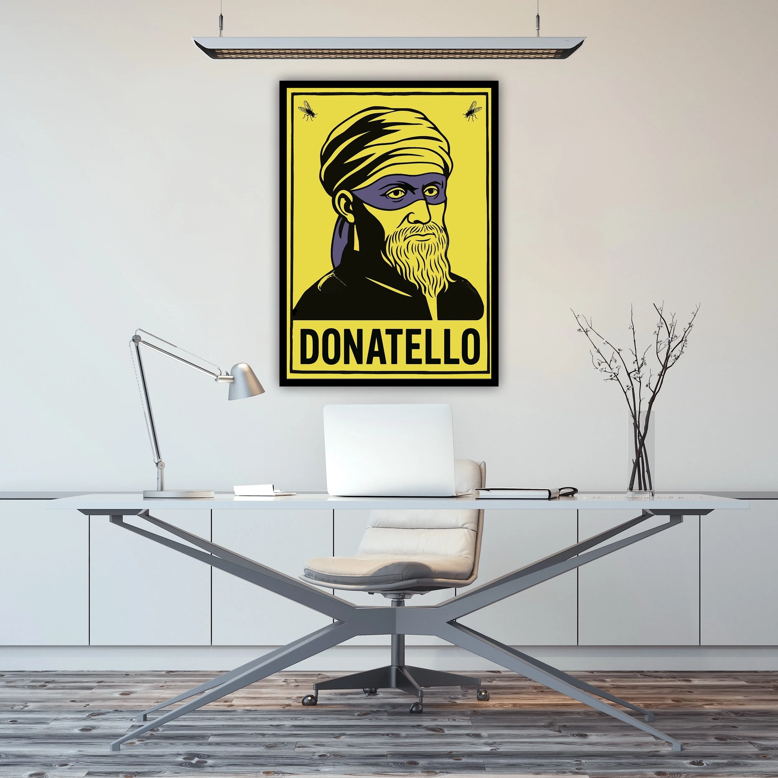 Interior View of Donatello Italian Street Art poster print by CAPSIZE
