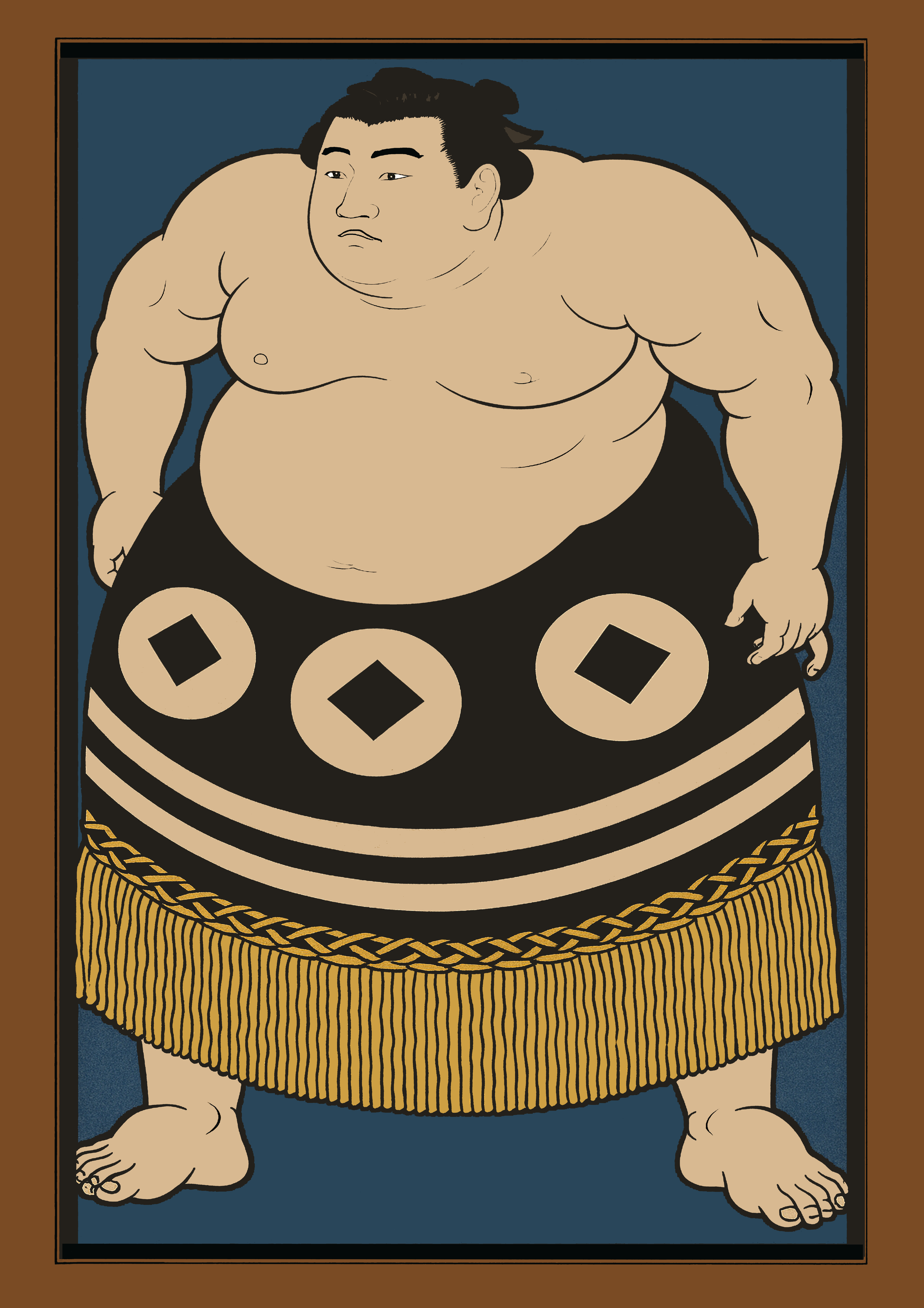 Street Sumo poster artwork — premium matte giclée print by CAPSIZE