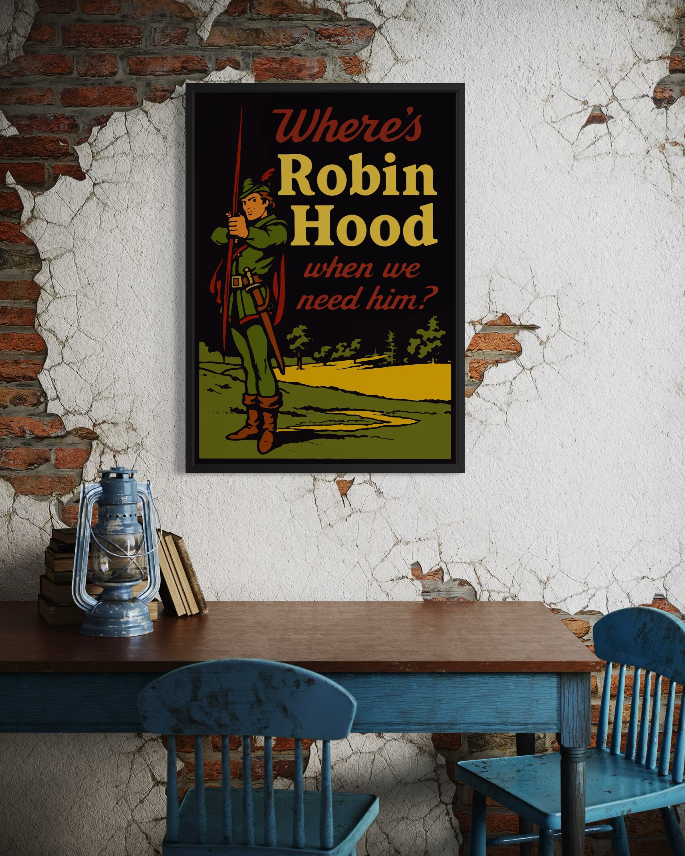 Robin Hood Anti Capitalist Protest Poster
