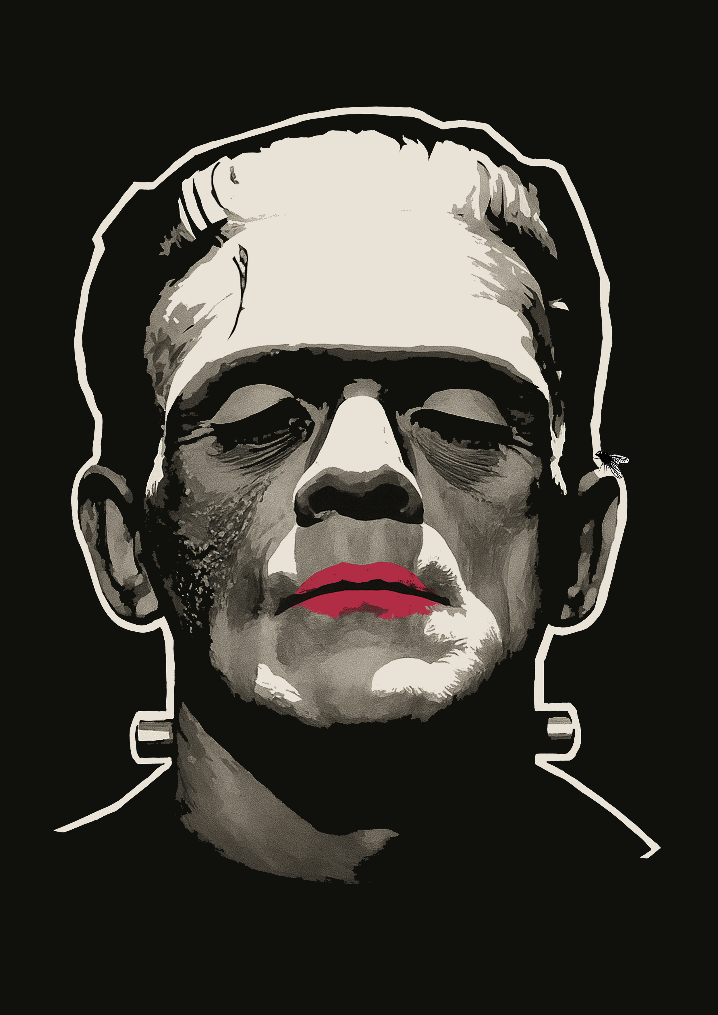 Frankenstein Tongue in Cheek Street poster artwork — premium matte giclée print by CAPSIZE