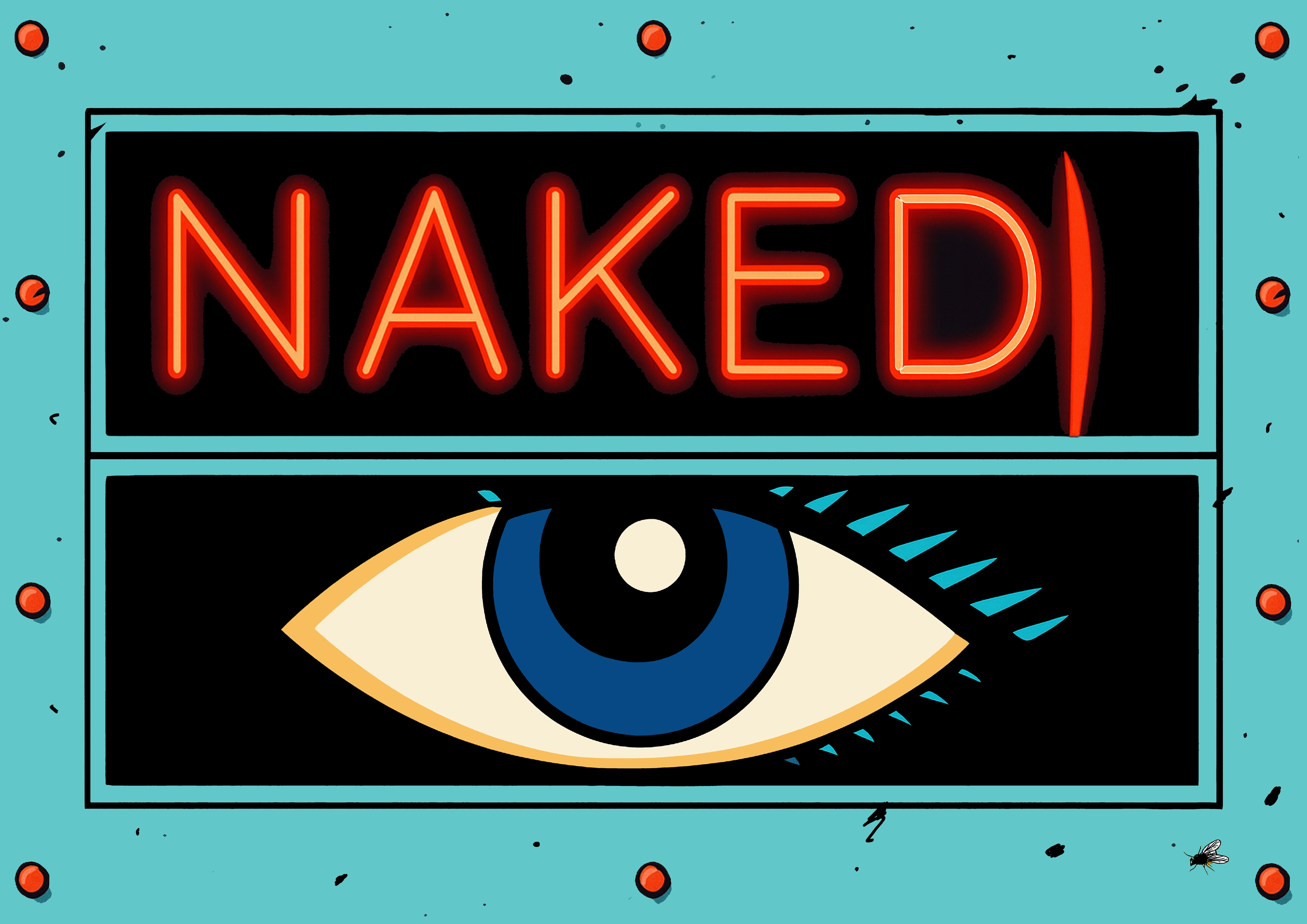 Naked Eye graphic poster artwork — premium matte giclée print by CAPSIZE