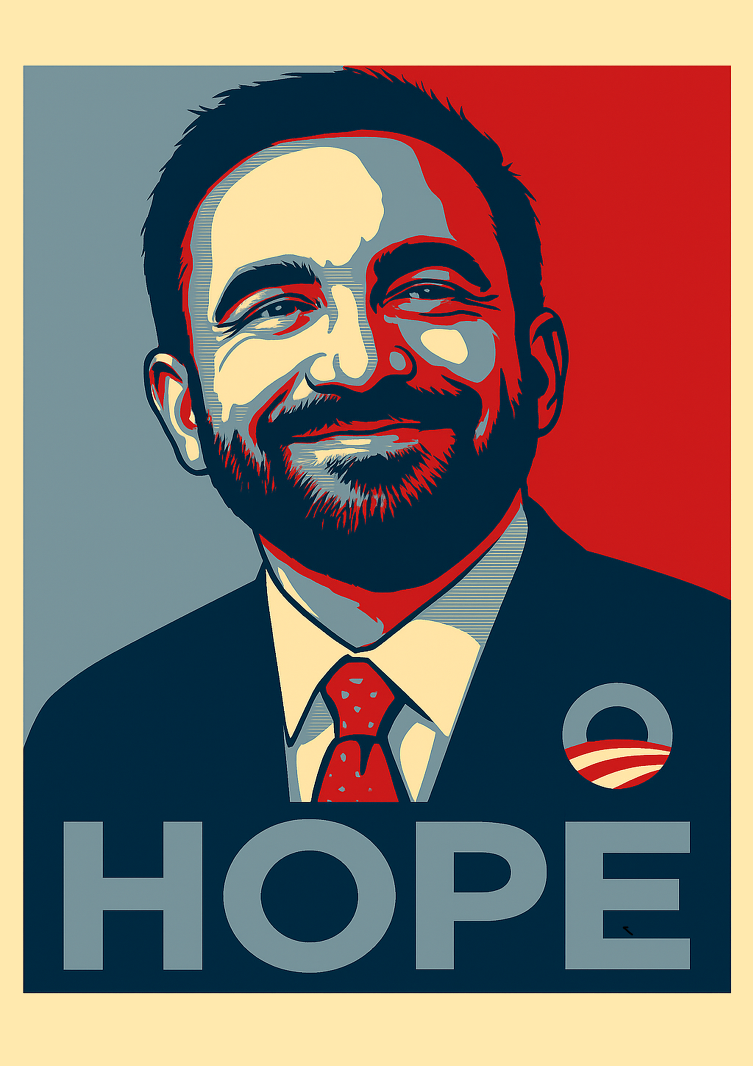 Hope Zohran Mamdani protest poster artwork — premium matte giclée print by CAPSIZE