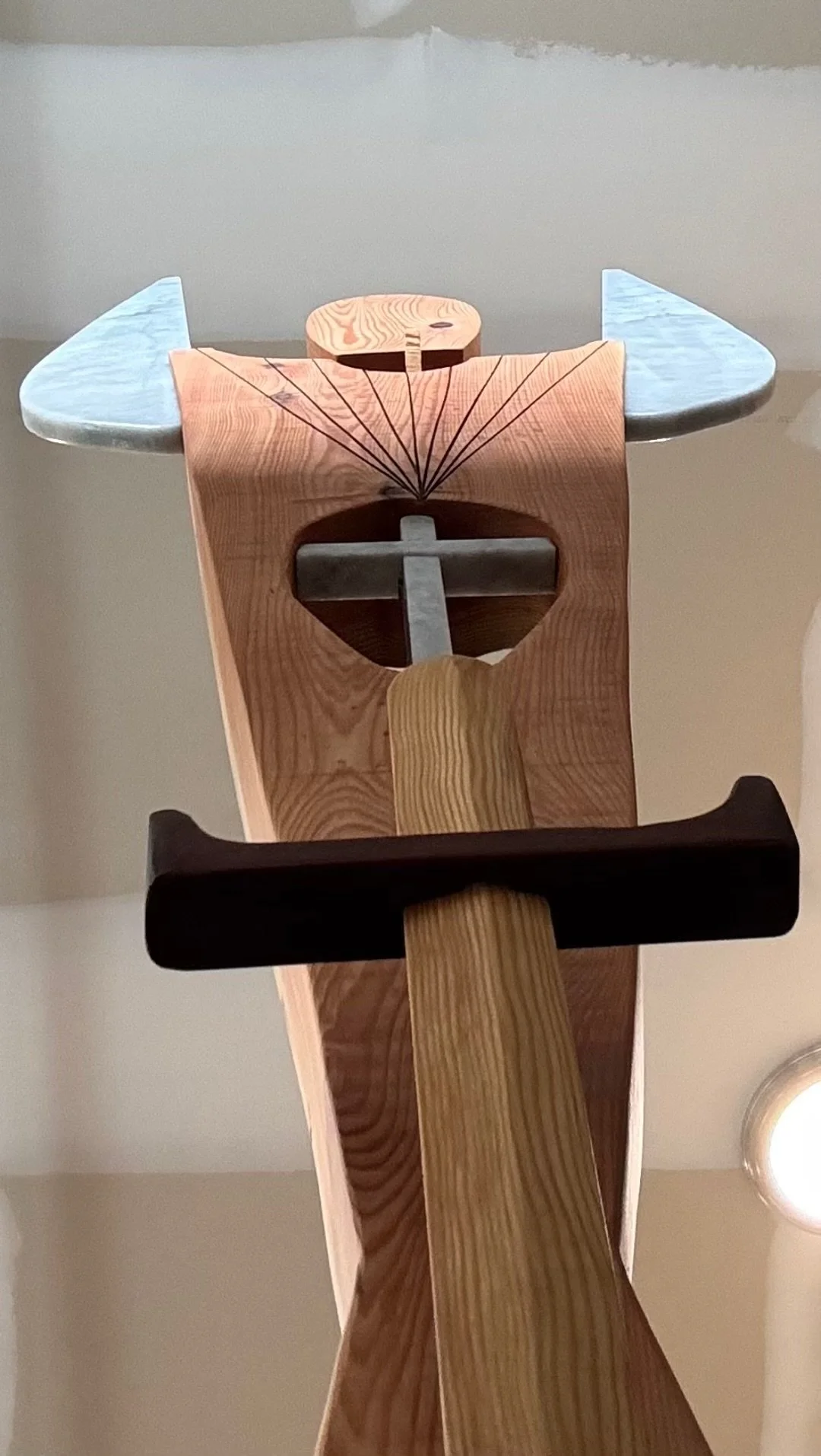 Gaurdian looking up on the sculpture .jpg