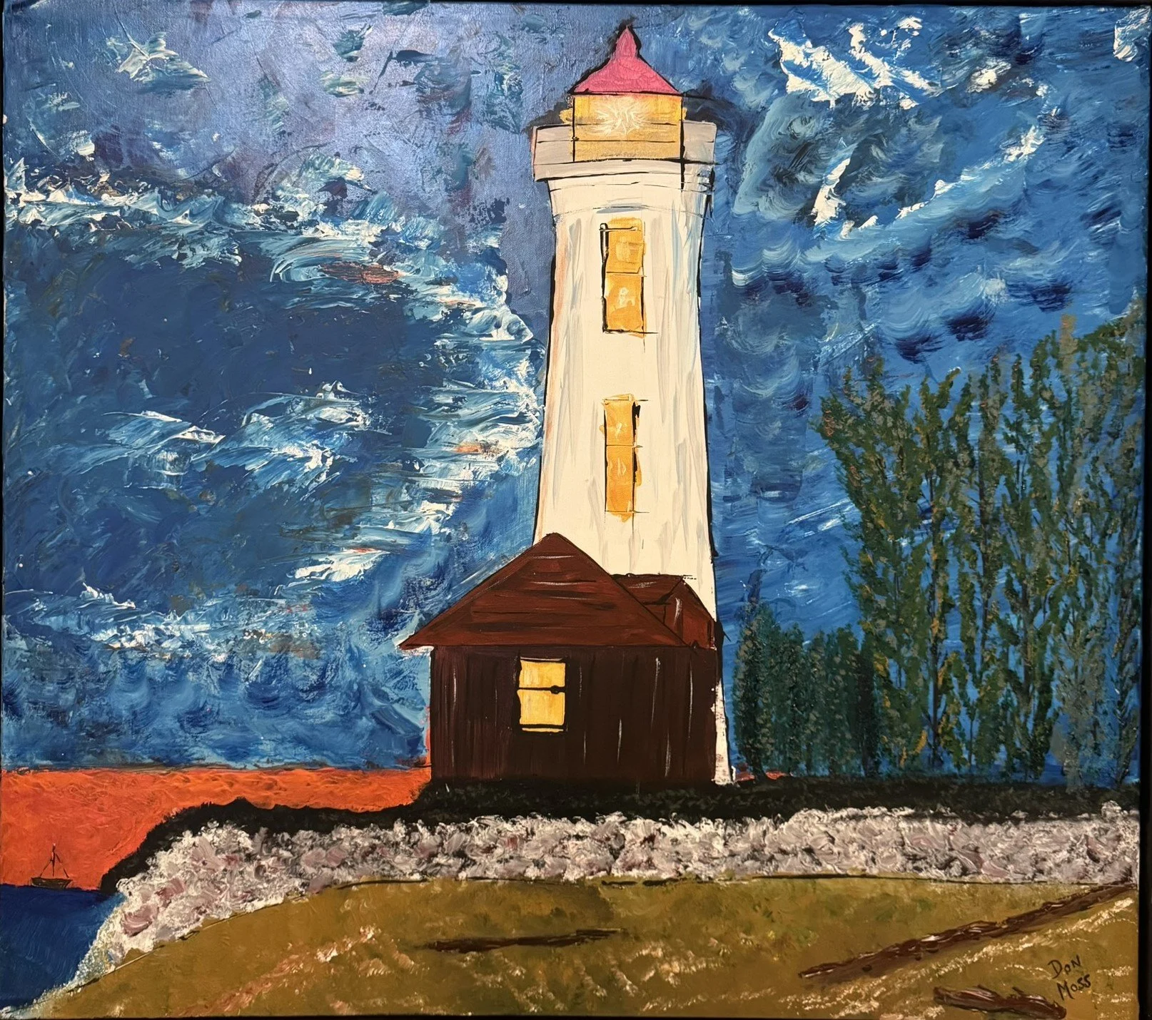 Bold Lighthouse painting no frame .JPEG