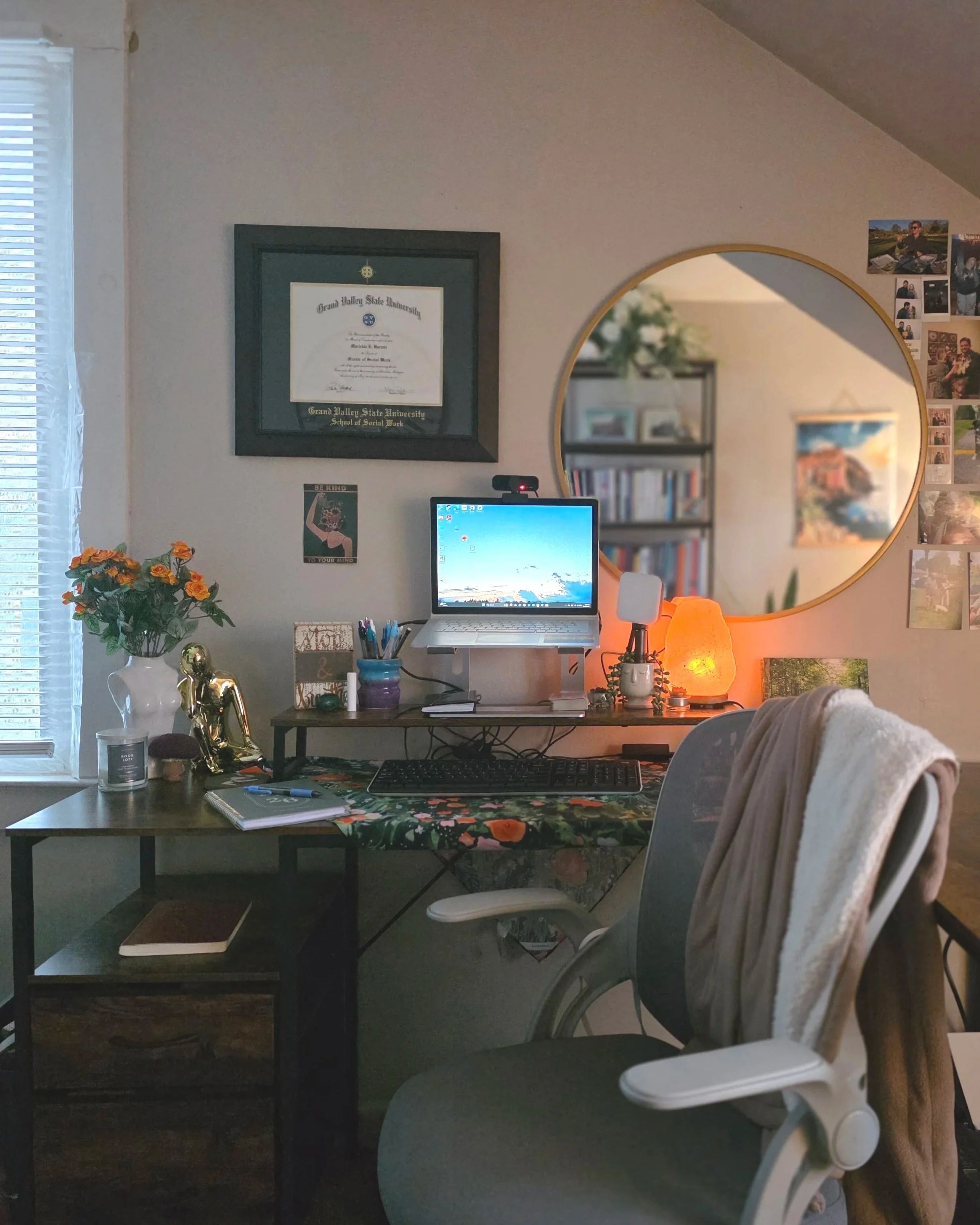 A home office setup