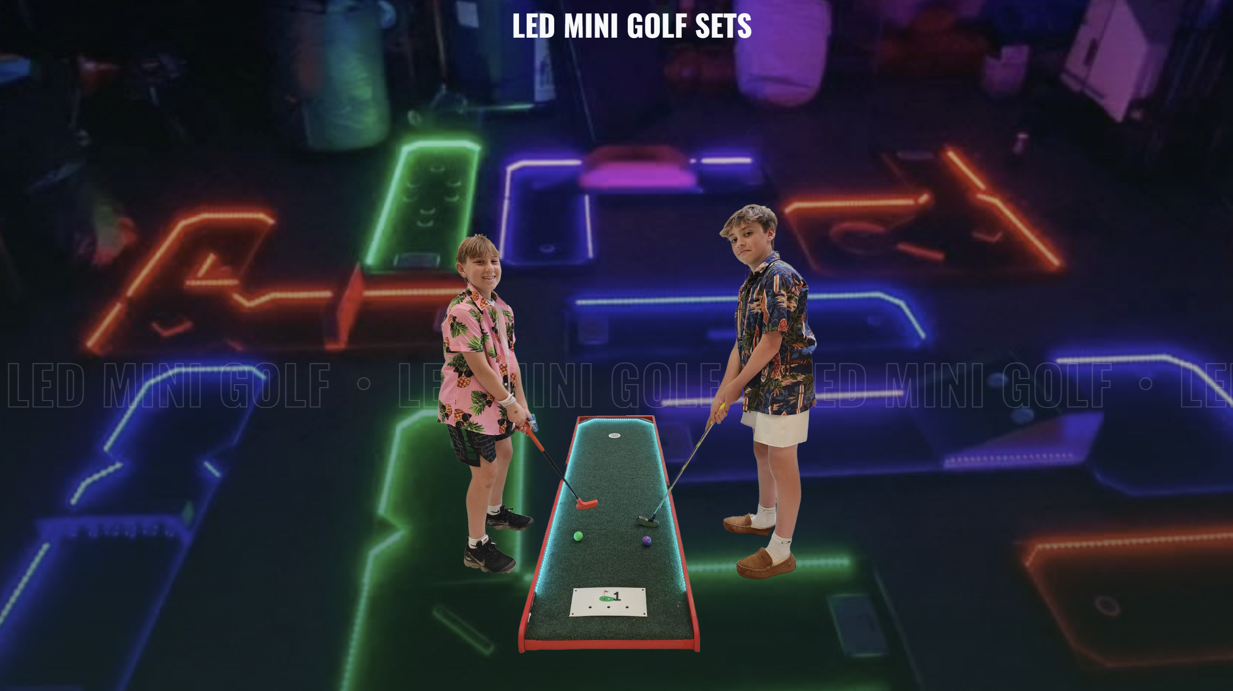 Under Construction - Coming April to June 2026 - LED Indoor Mini Golf!