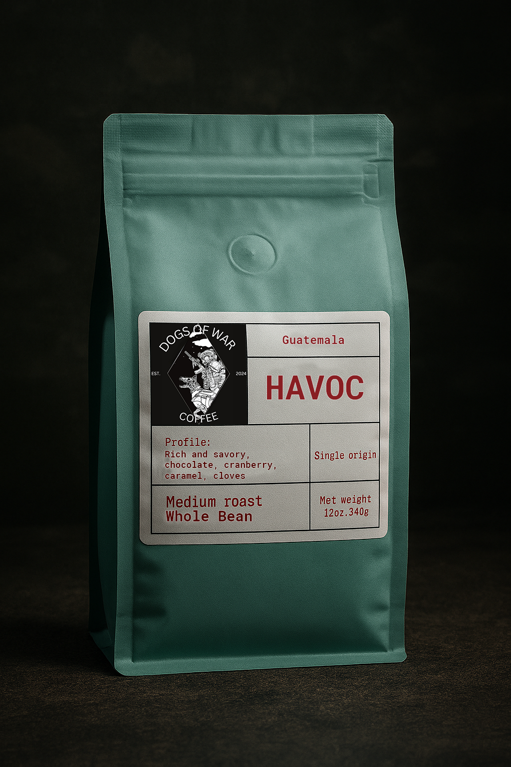 Guatemala - Havoc Coffee - Single Origin - Medium Roast - Whole Bean