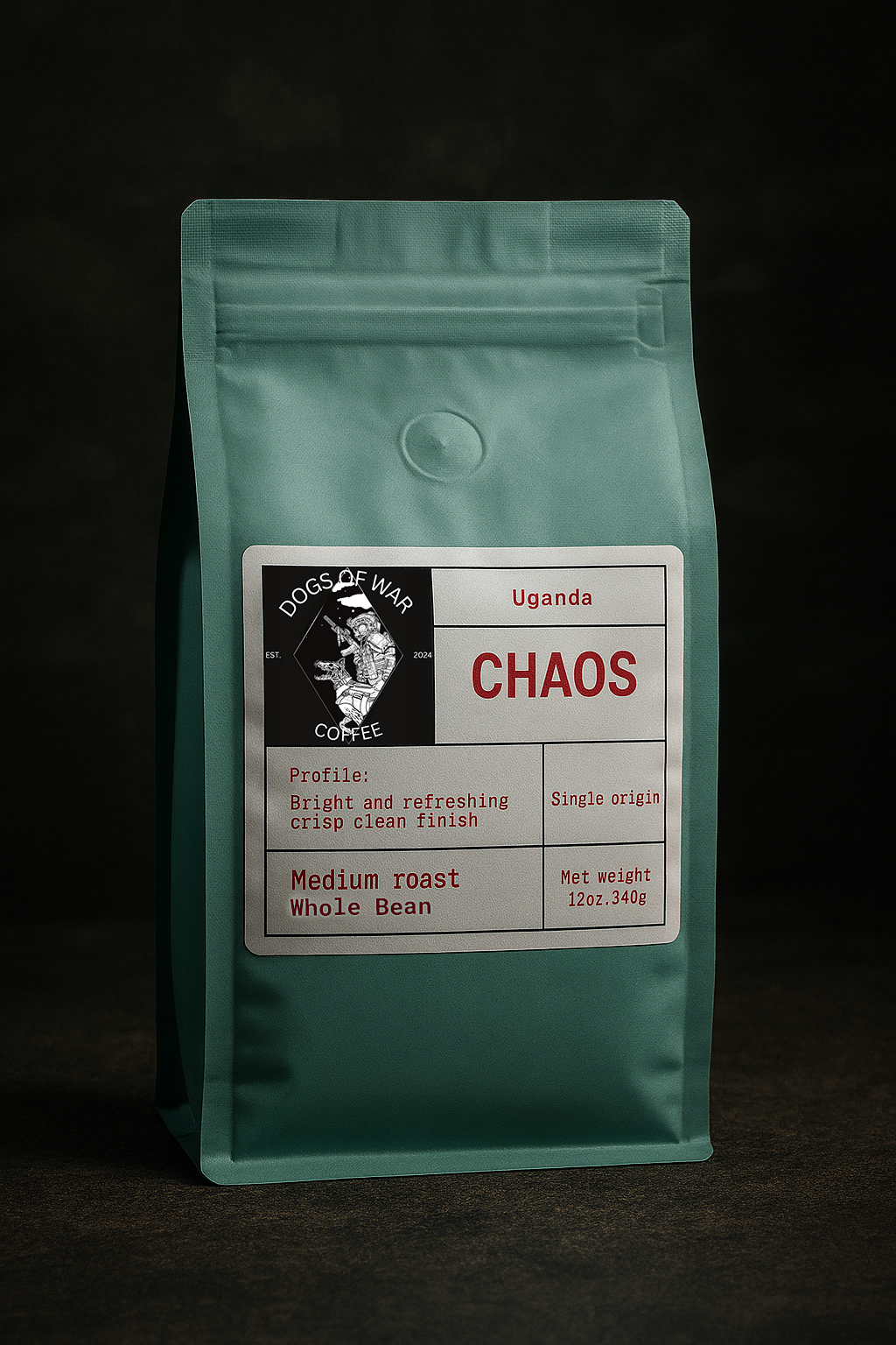 Uganda - Chaos Coffee - Single Origin - Medium Roast - Whole Bean