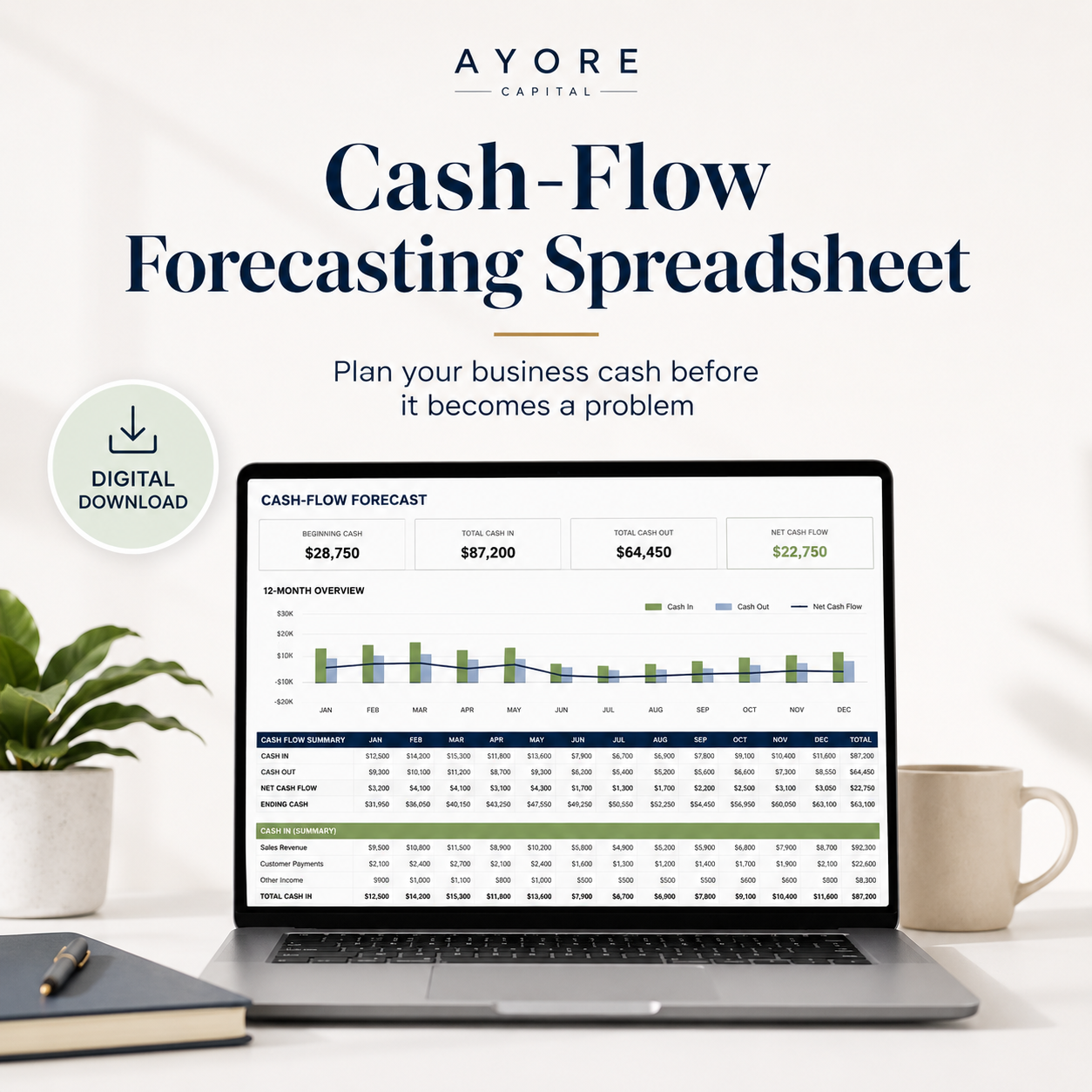Cash-Flow Forecasting Spreadsheet