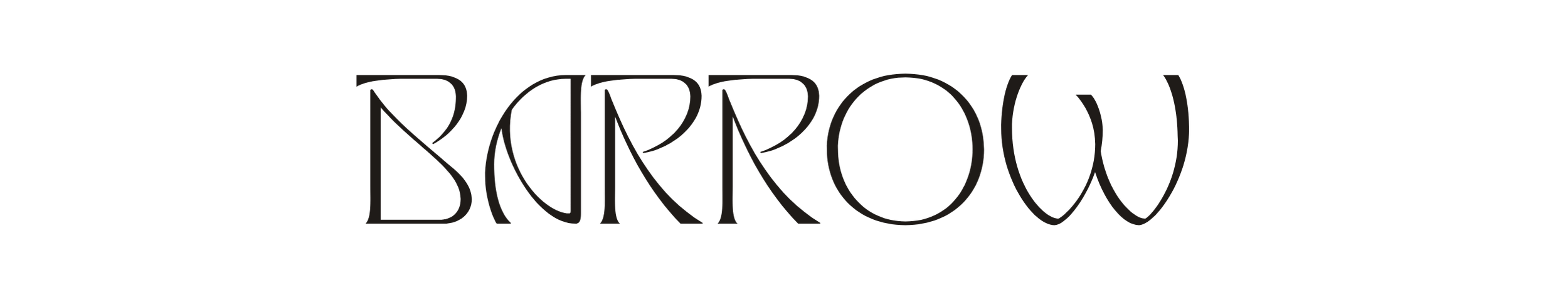 Burrow logo in stylized black font