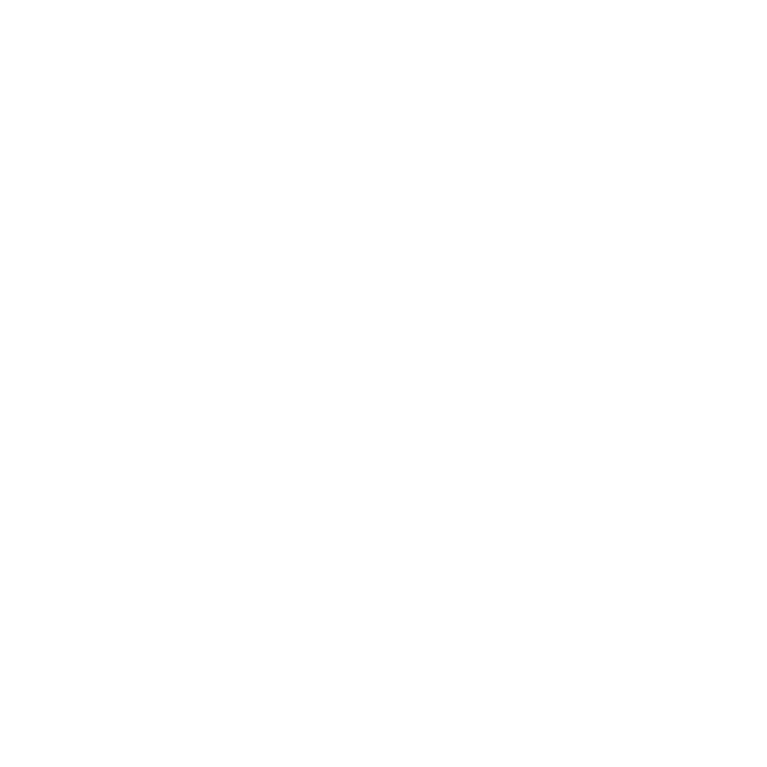 White line drawing of a saddle