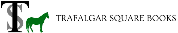 Logo of Trafalgar Square Books featuring a stylized letter T, a green horse silhouette, and the company name.