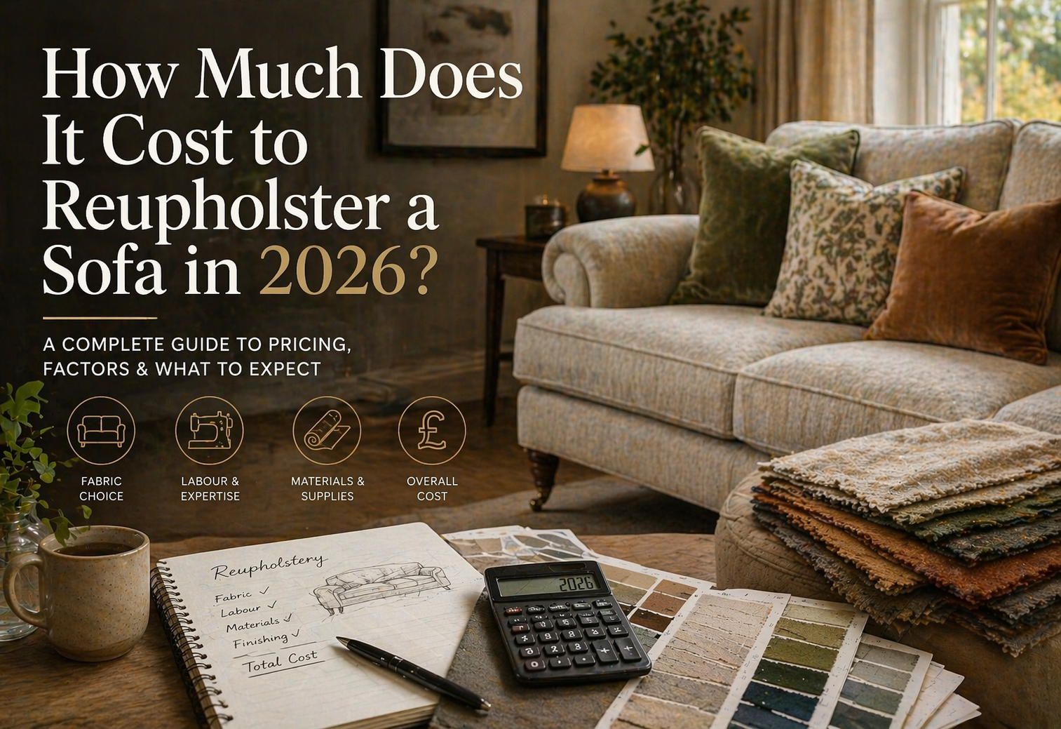 How Much Does It Cost to Reupholster a Sofa in 2026?