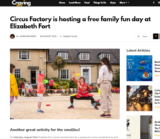 Press release published on Craving Cork