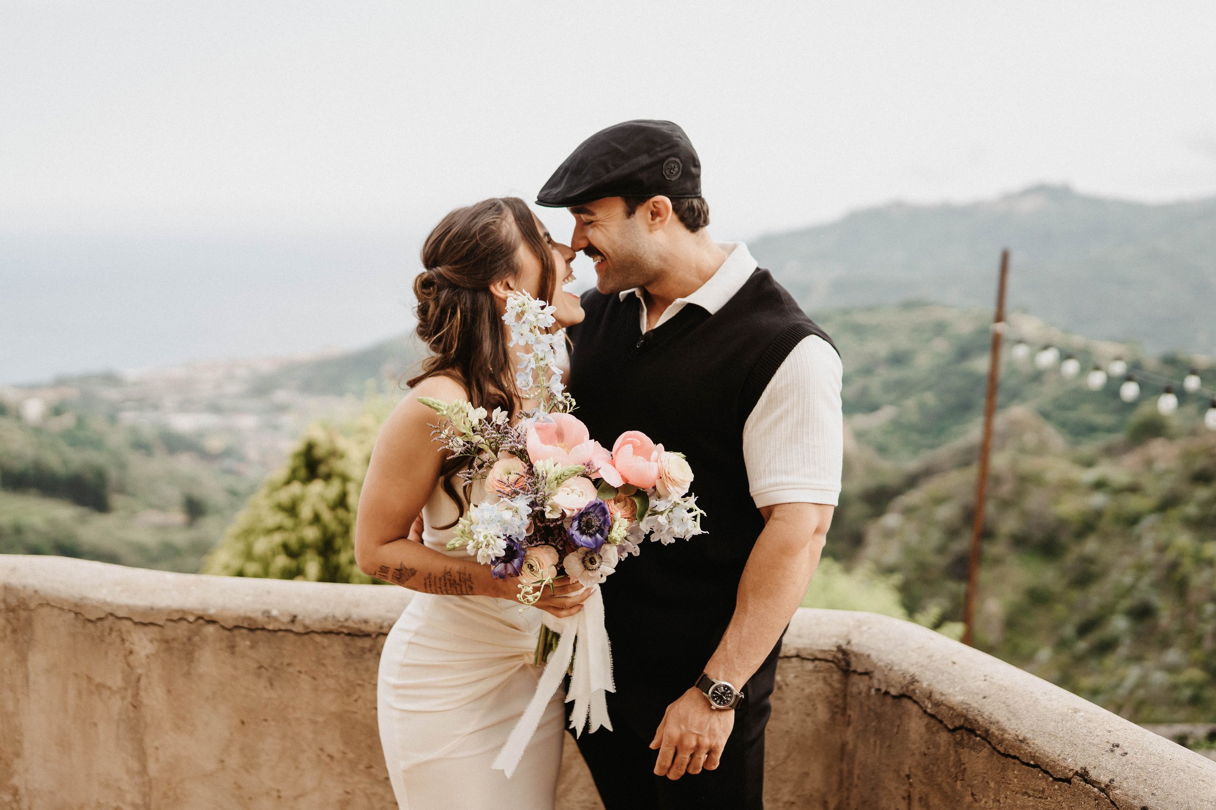 Bride & Groom to be in Savoca, Sicily. 