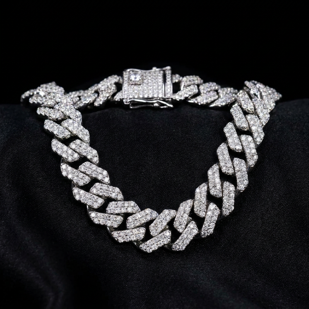 Luxury Iced-Out Cuban Link CZ Chain Necklace