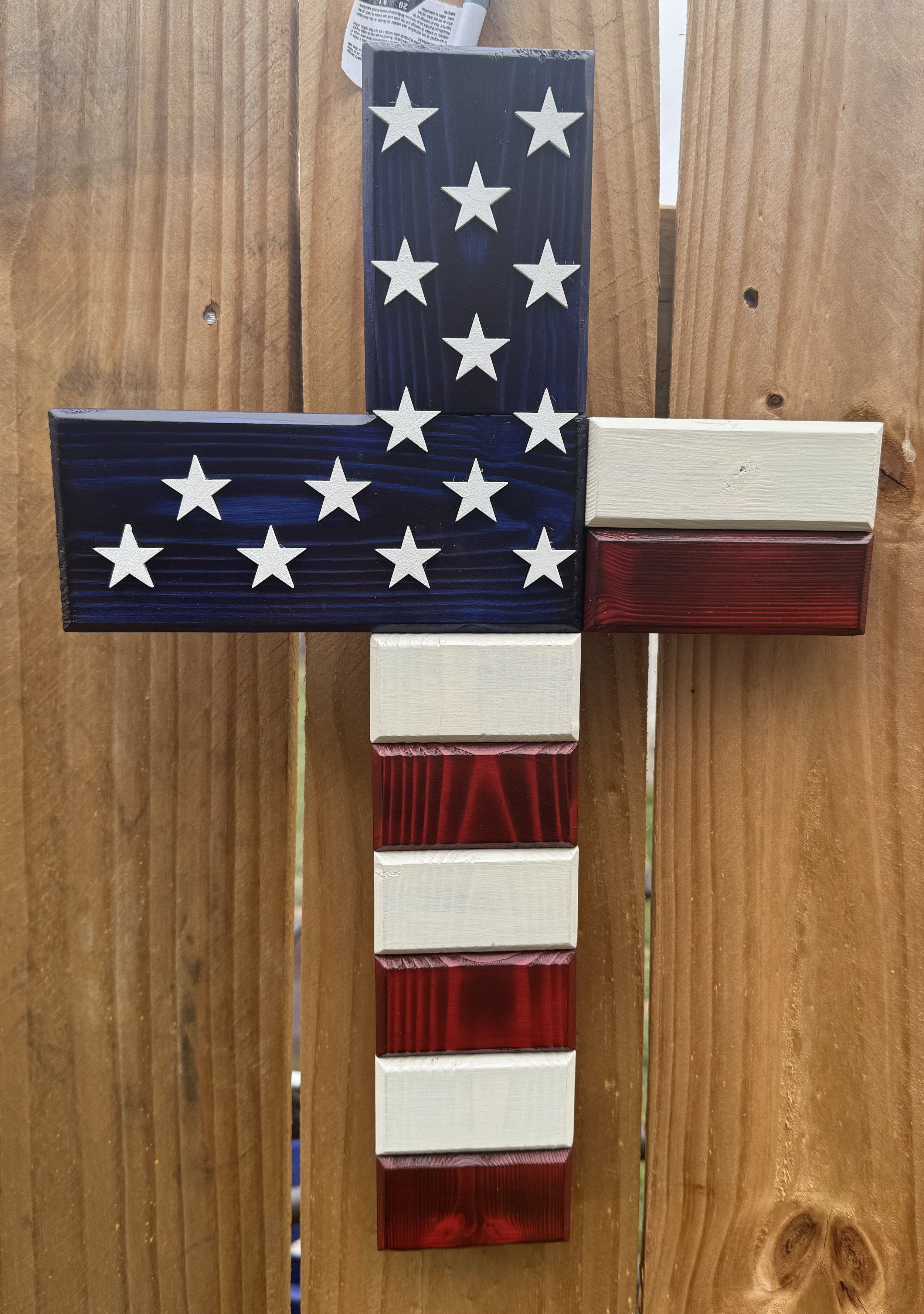 Cross-American Flag