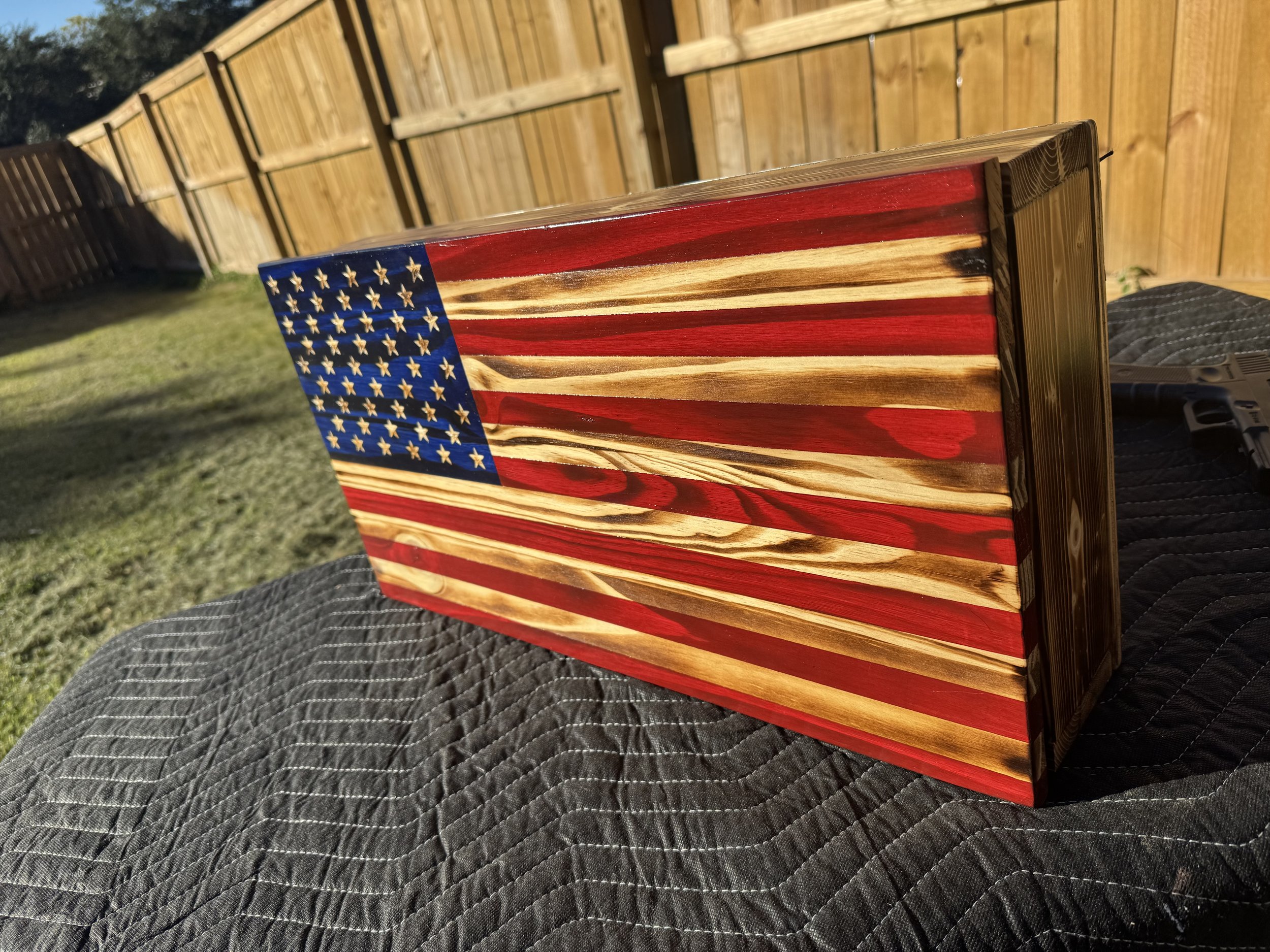 Small American Flag Concealment Case