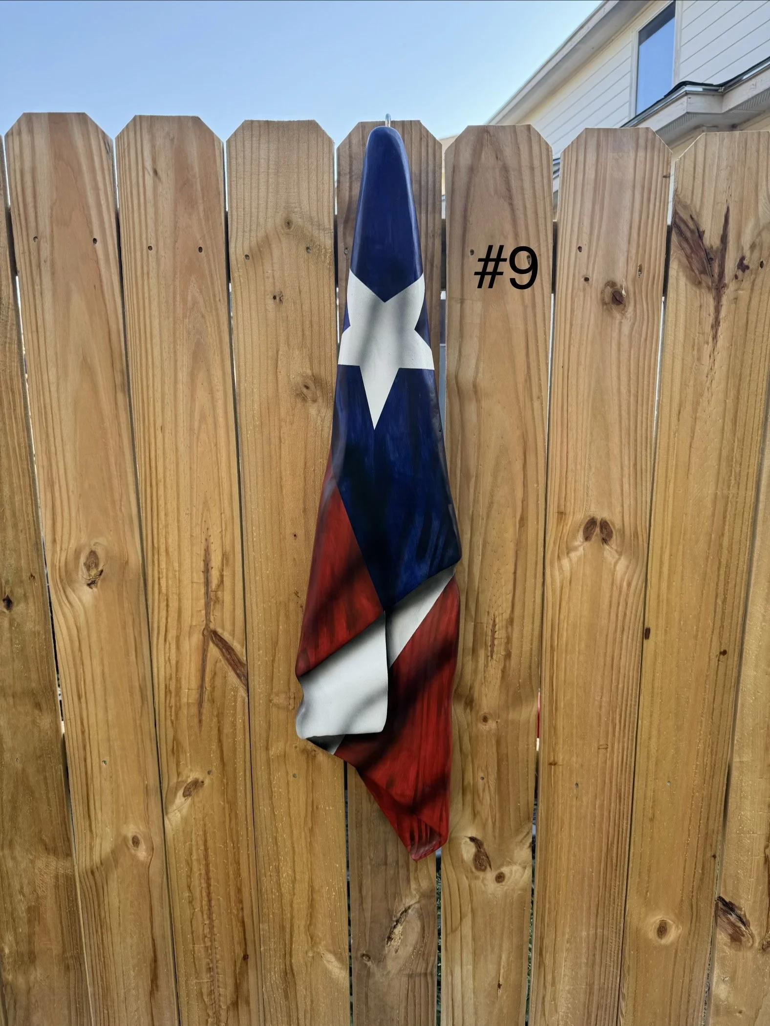 Draped-Completed American and Texas Flags