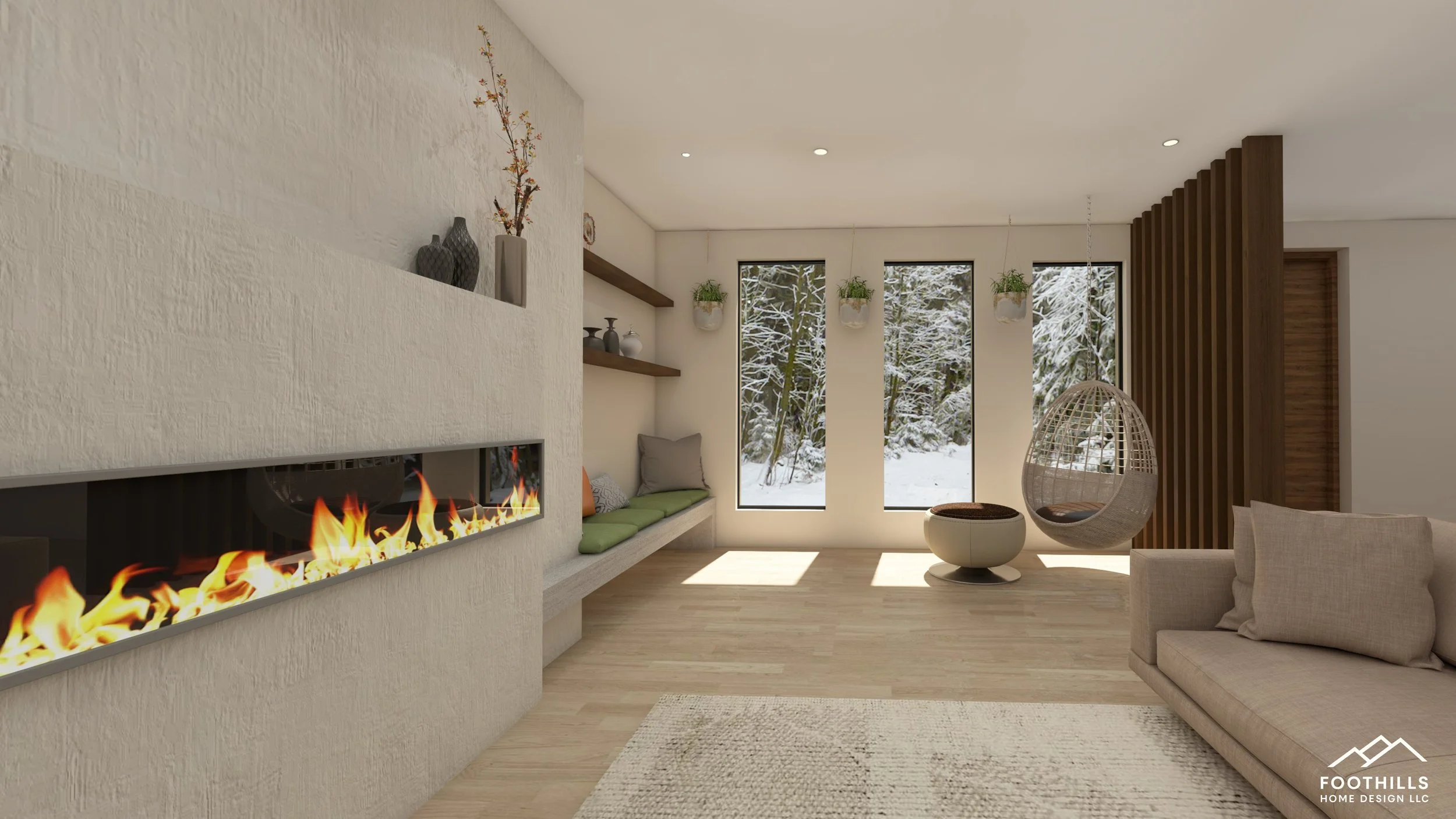 Fireplace & Living Space