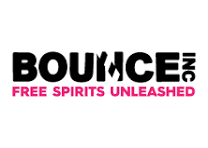 Logo for Bounce, a company with the tagline 'Free Spirits Unleashed'.