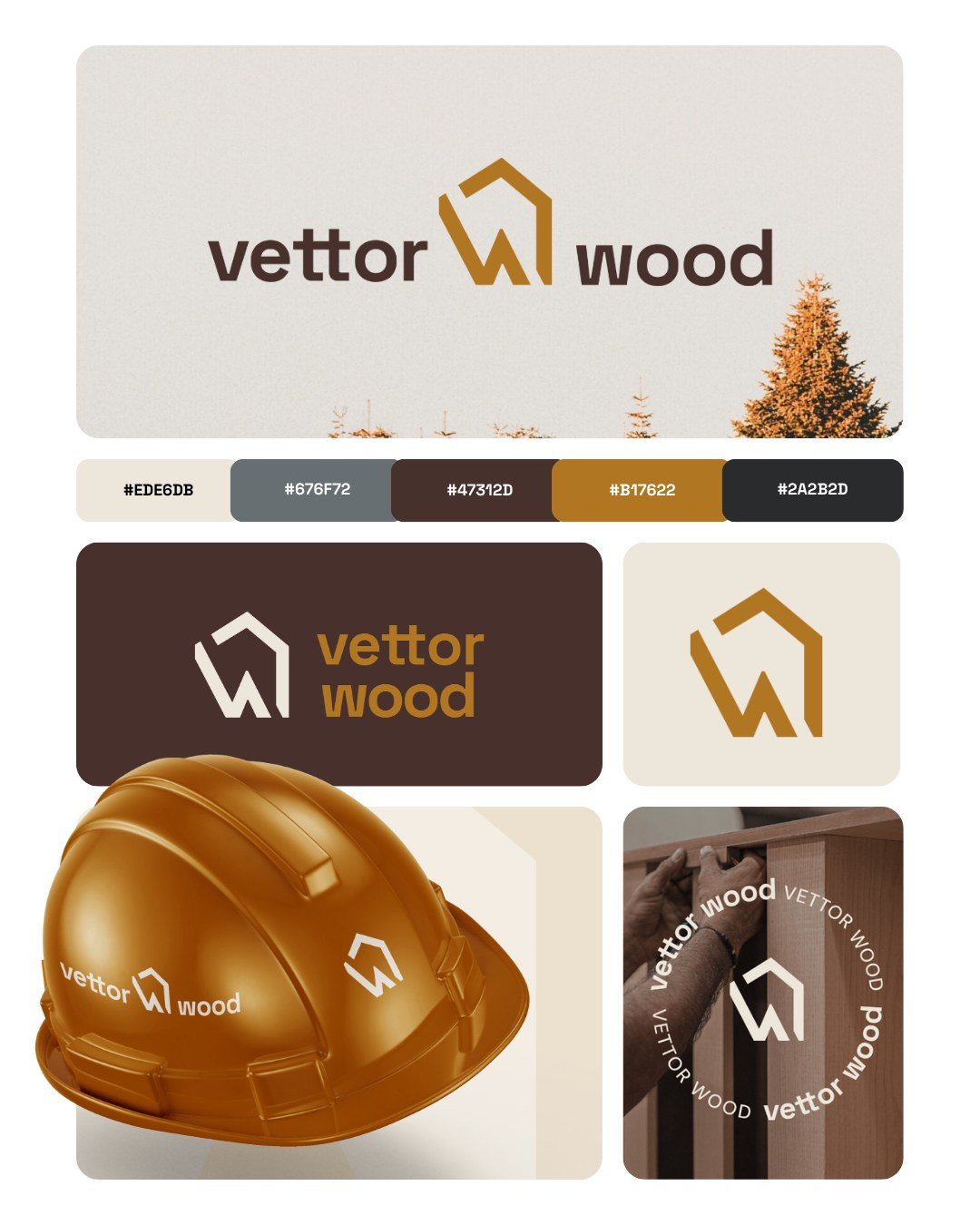 A @vettorwood nasceu da vontade de unir o olhar criativo da marcenaria com o rigor t&eacute;cnico do design e da tecnologia e o desafio aqui foi criar um design de marca que traduzisse isso. 📐

O DNA da marca foi mantido, mas aprimorado! Adicionei n