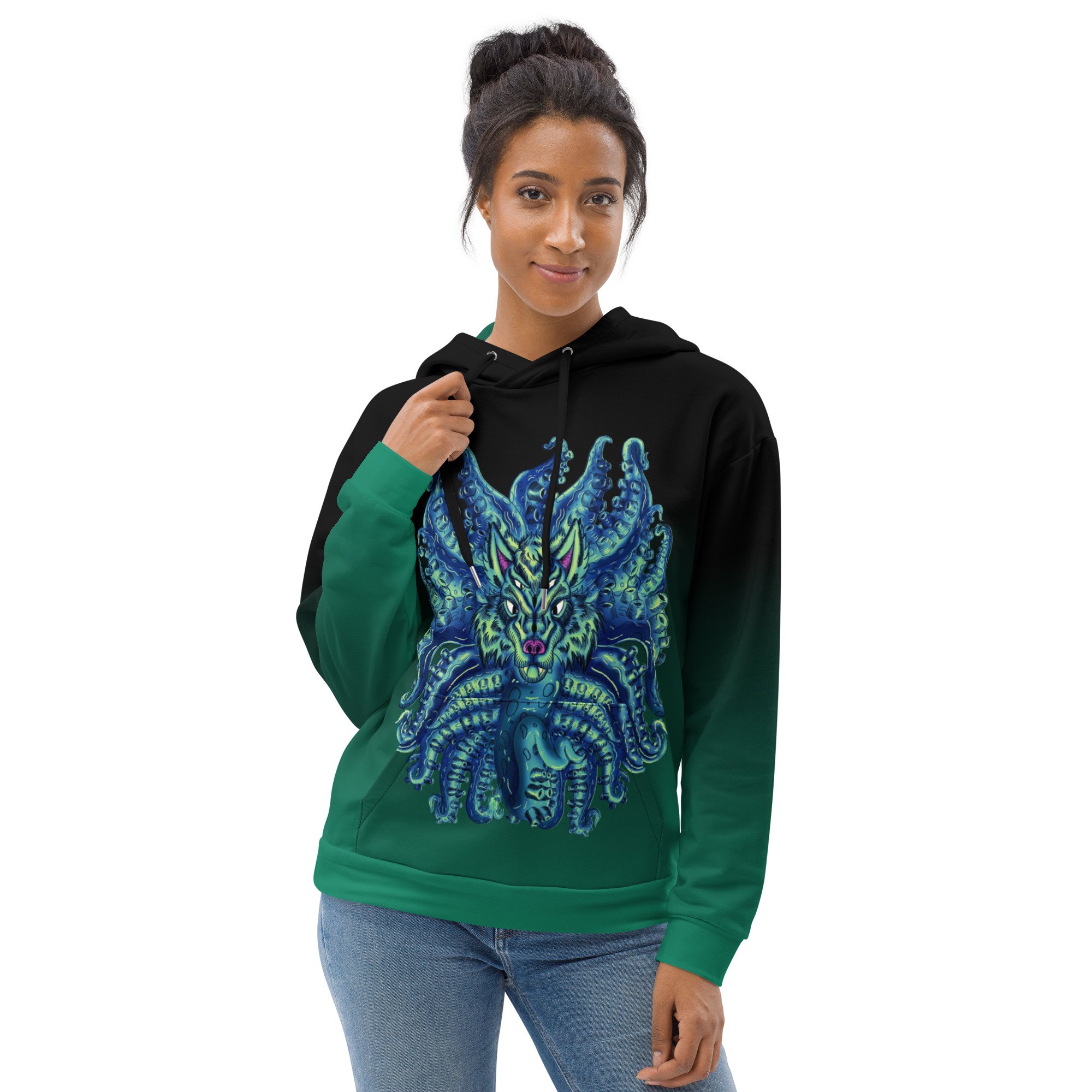 Deep Blue Sea Wolf Tulu Unisex Hoodie