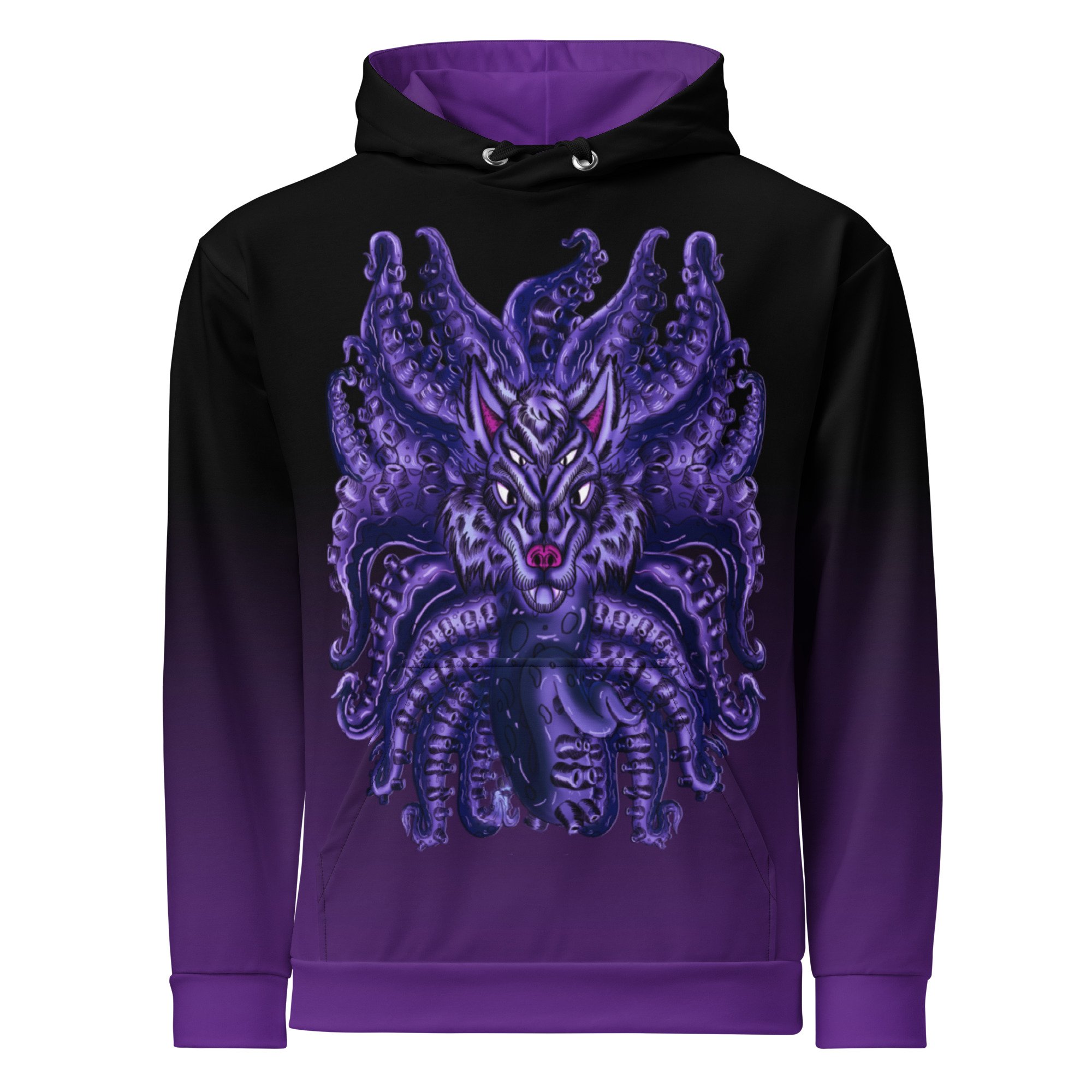 Deep Purple Wolf Tulu Unisex Hoodie