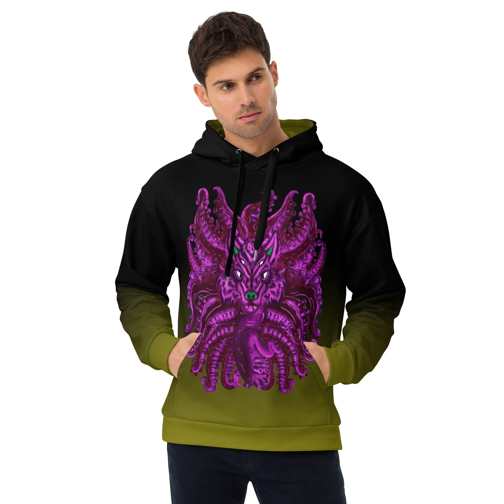 Purple Wolf Tulu Unisex Hoodie