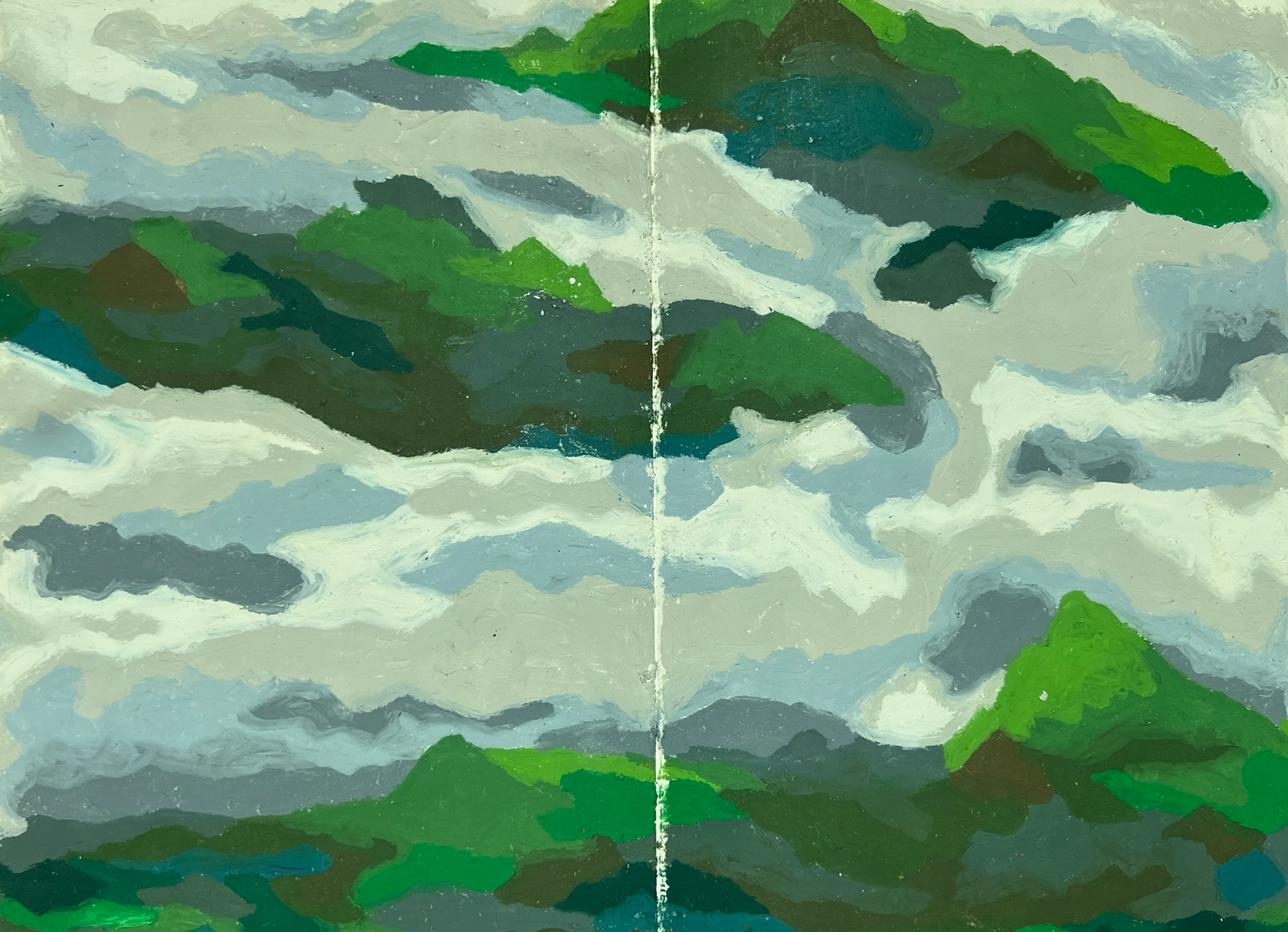 Fog Hills 1, sketch